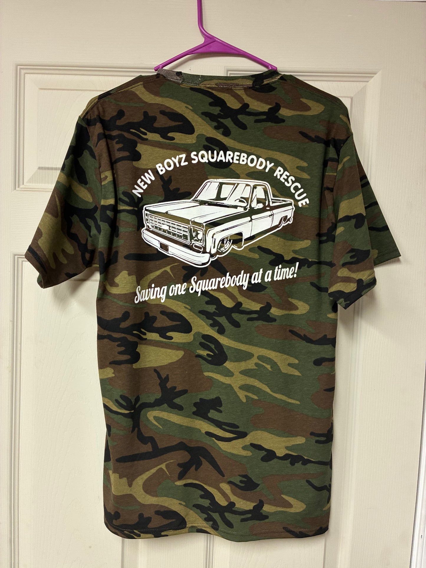 XLarge Green Camo Short Sleeve T-Shirt