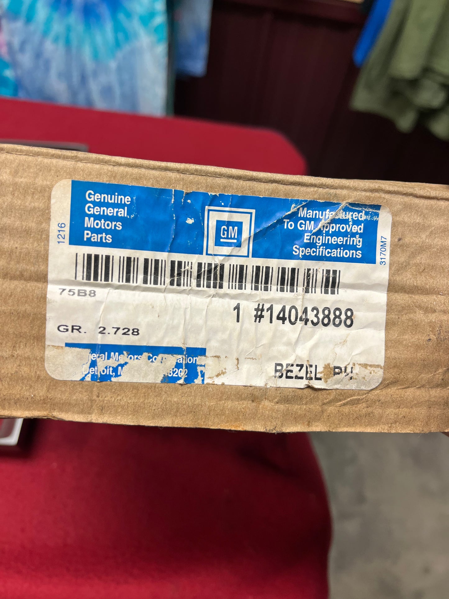 Bezel, NOS 83-84 Chevrolet Right Headlight Bezel NOS (Dual / Stack Lights)