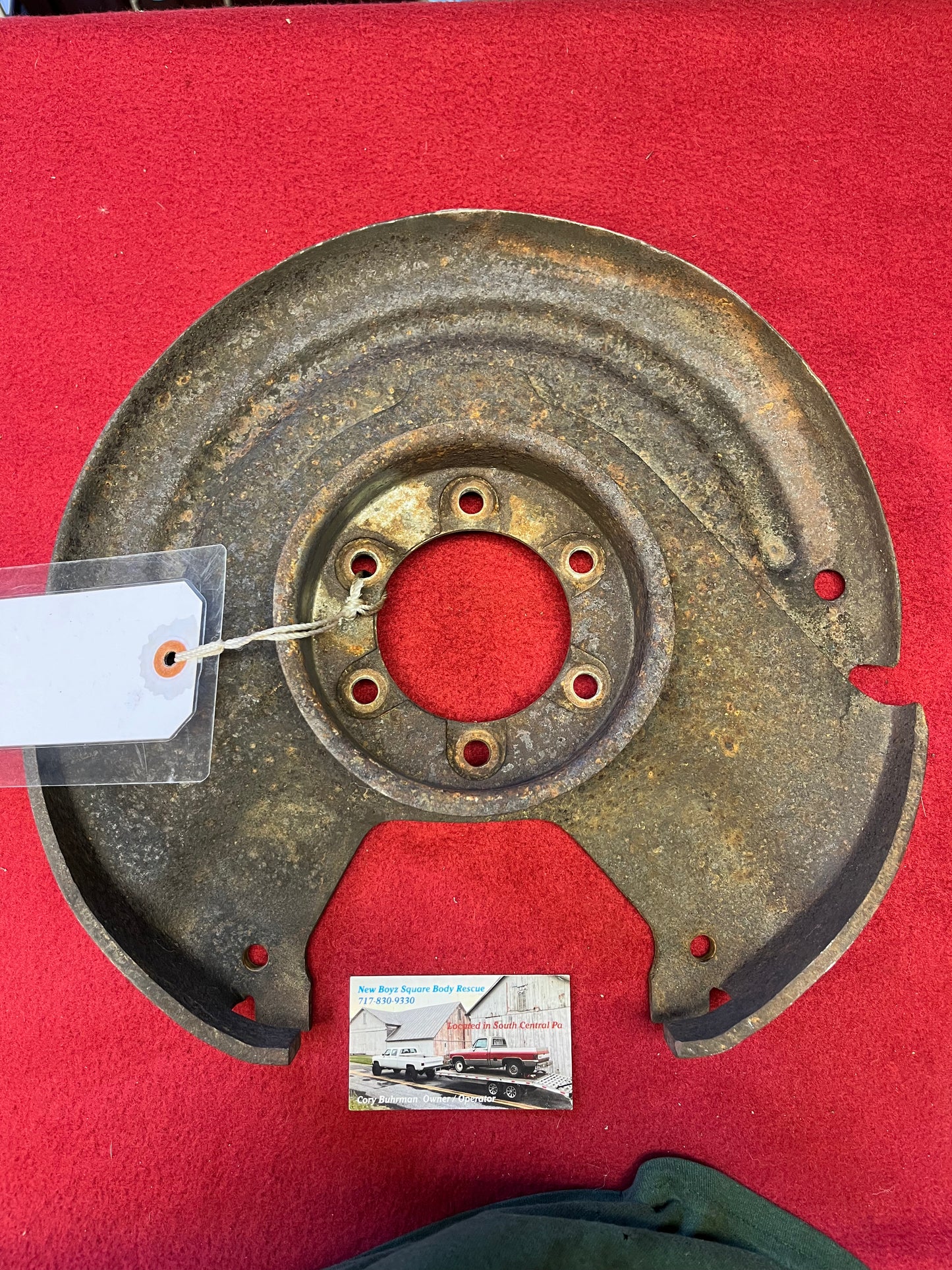 Plate, Right Front Brake Caliper Mount Plate (Backing Plate) K1 Corporate 10 Bolt Part# 14023430