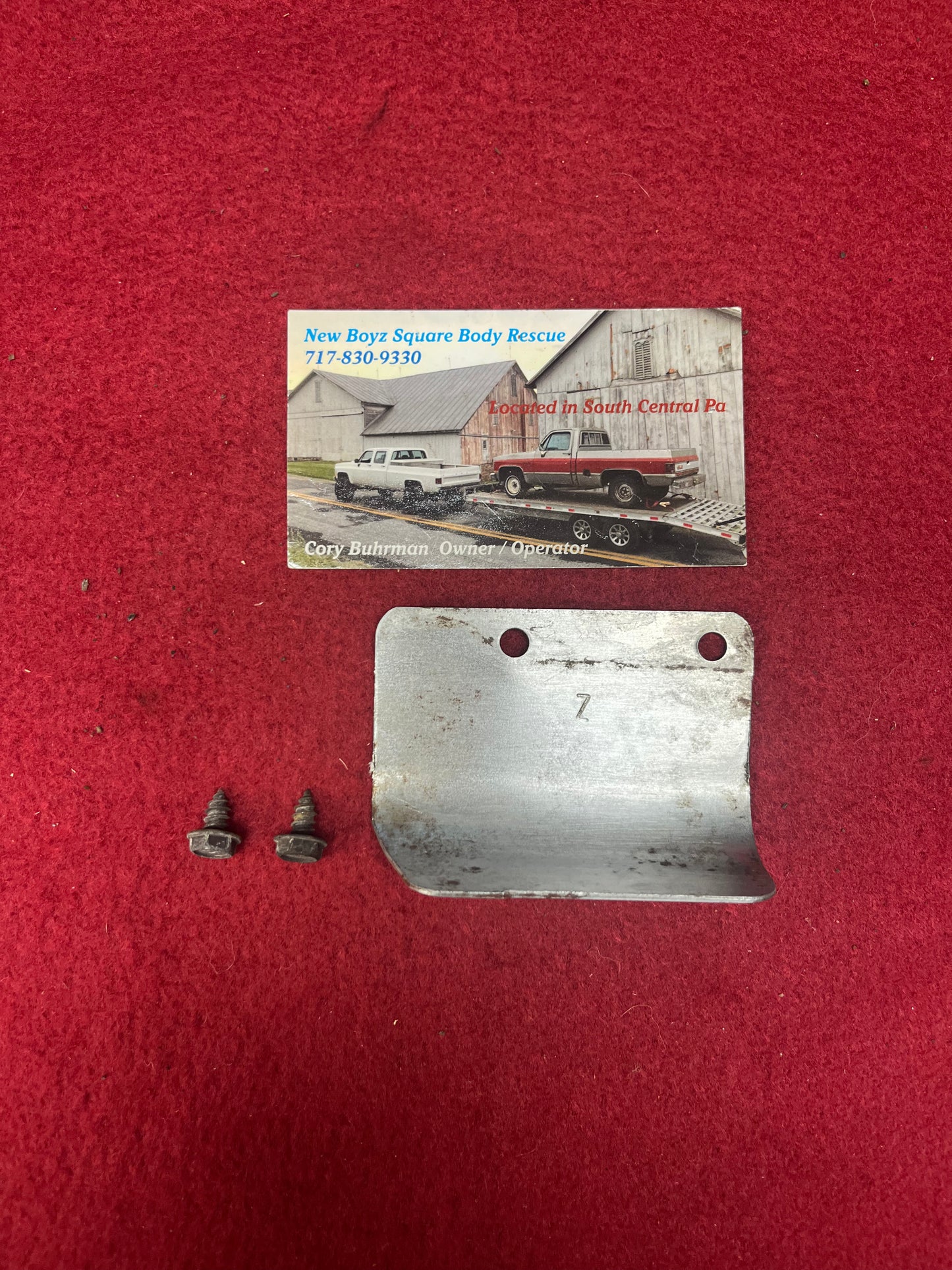 Plate, Spring Cover Plate with Mount Hardware