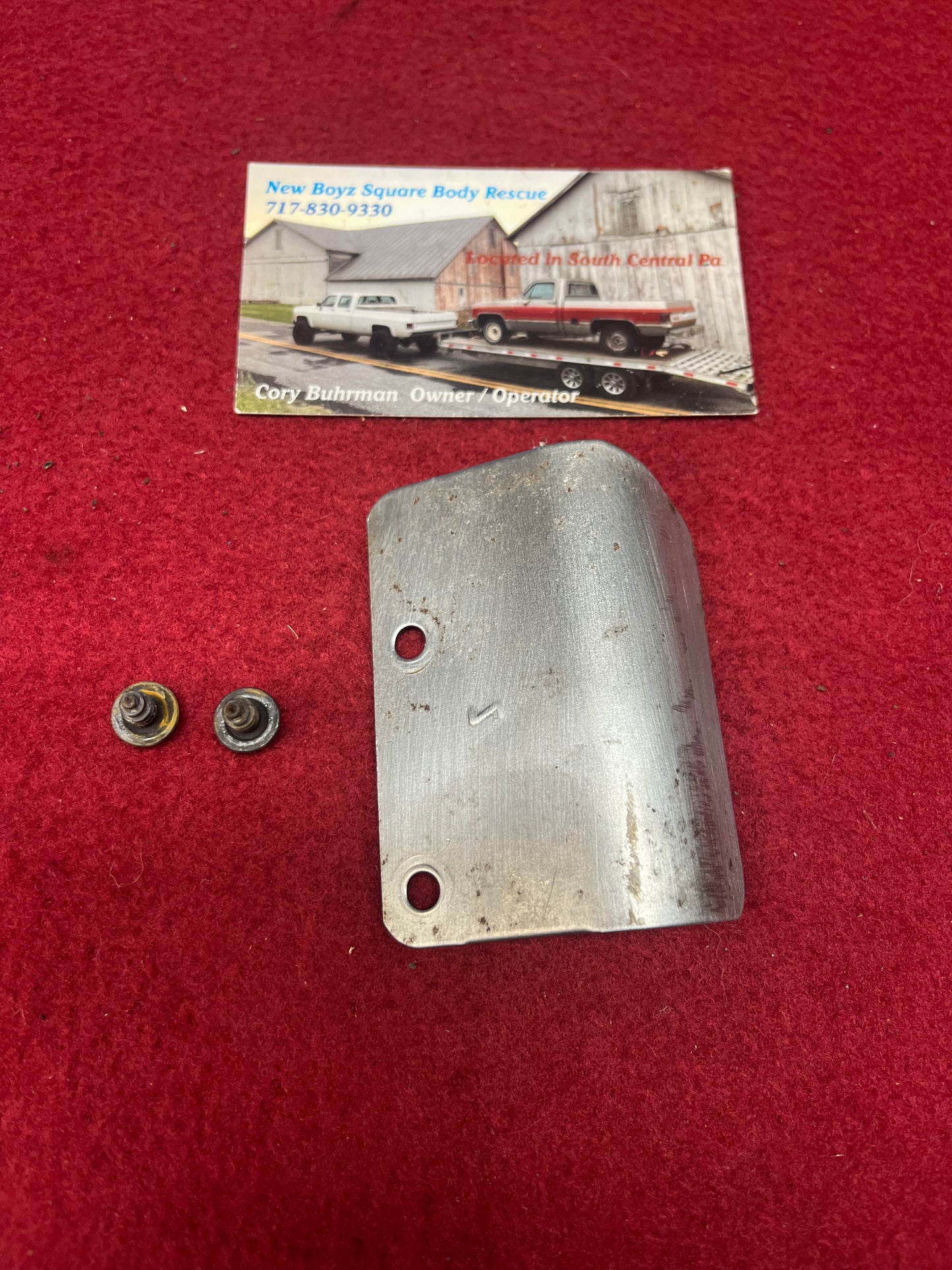 Plate, Spring Cover Plate with Mount Hardware