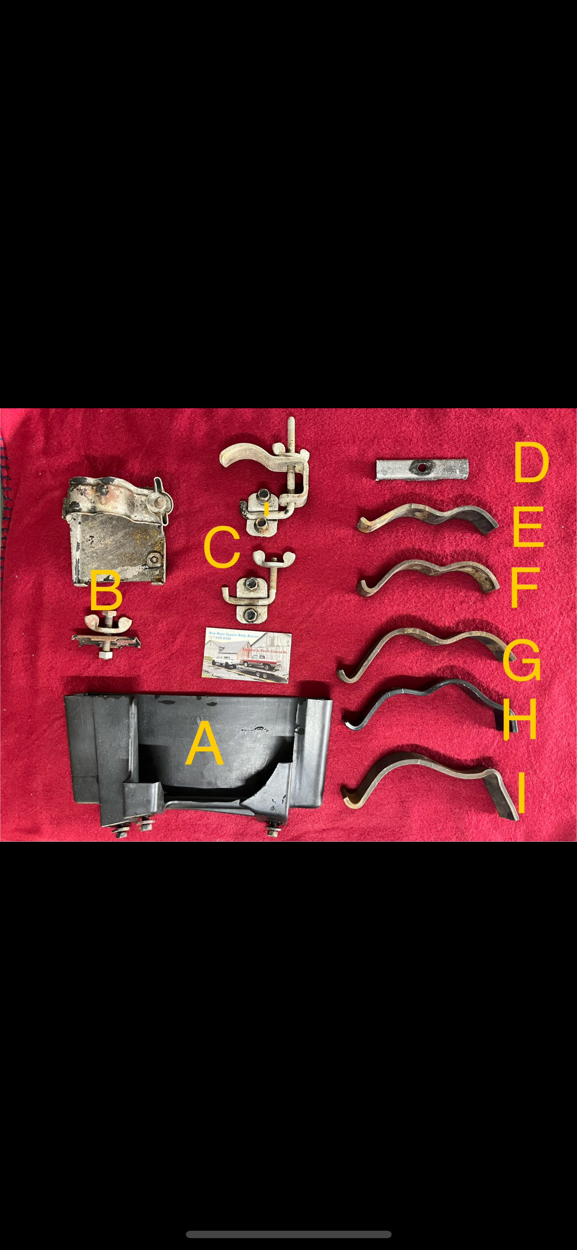 Mounting Hardware Accessories and Jack 1973-1974