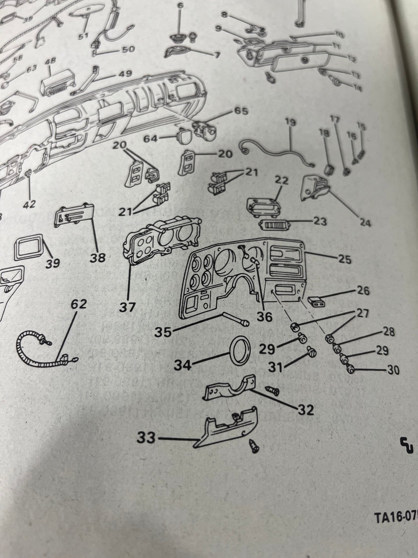 Filler, Instrument Panel Steering Column Opening Filler Panel 1981-1991 Part# 14023008