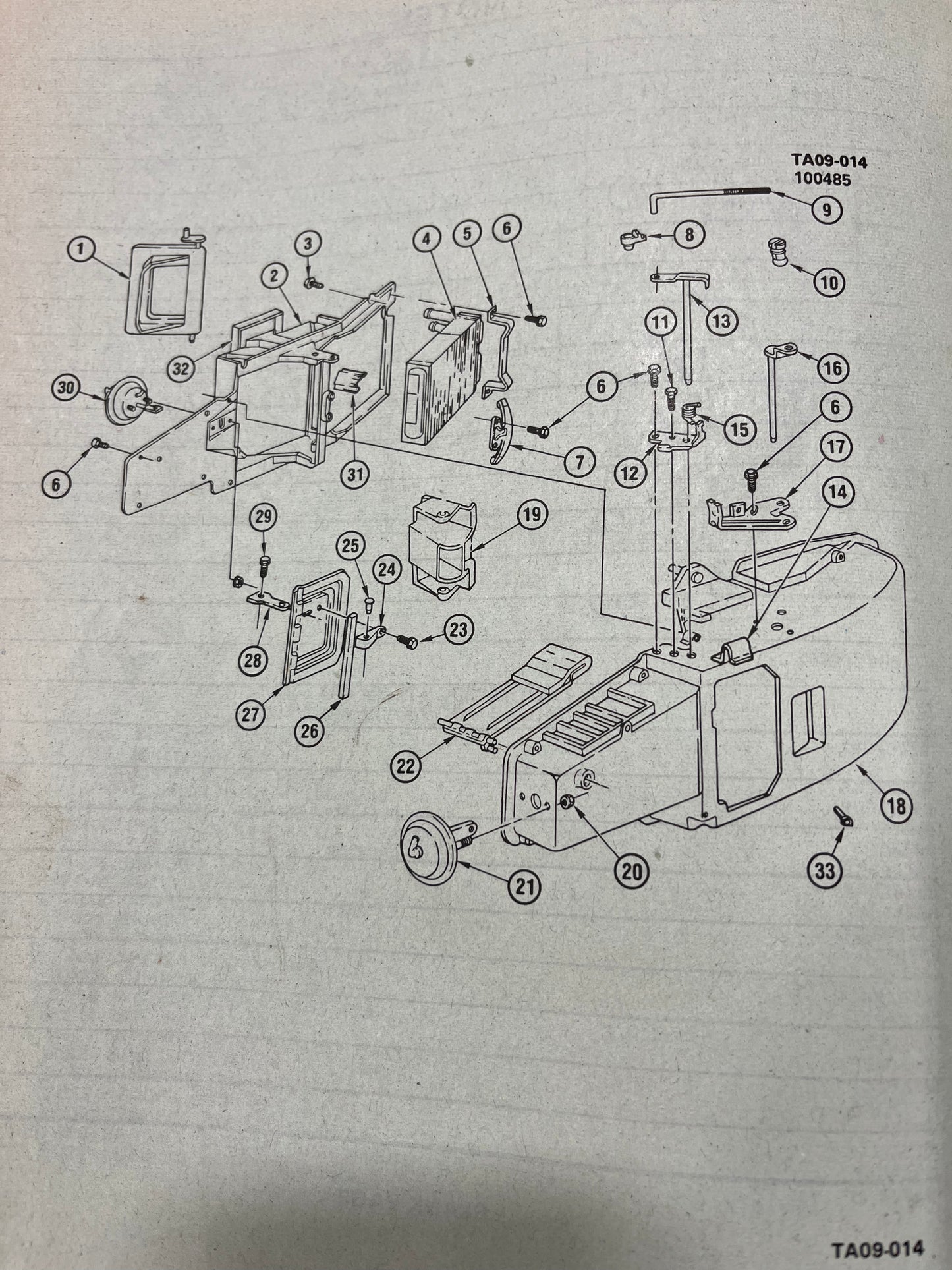 AC Inside Housing Heater Core Mount Clamp Part# 30255011
