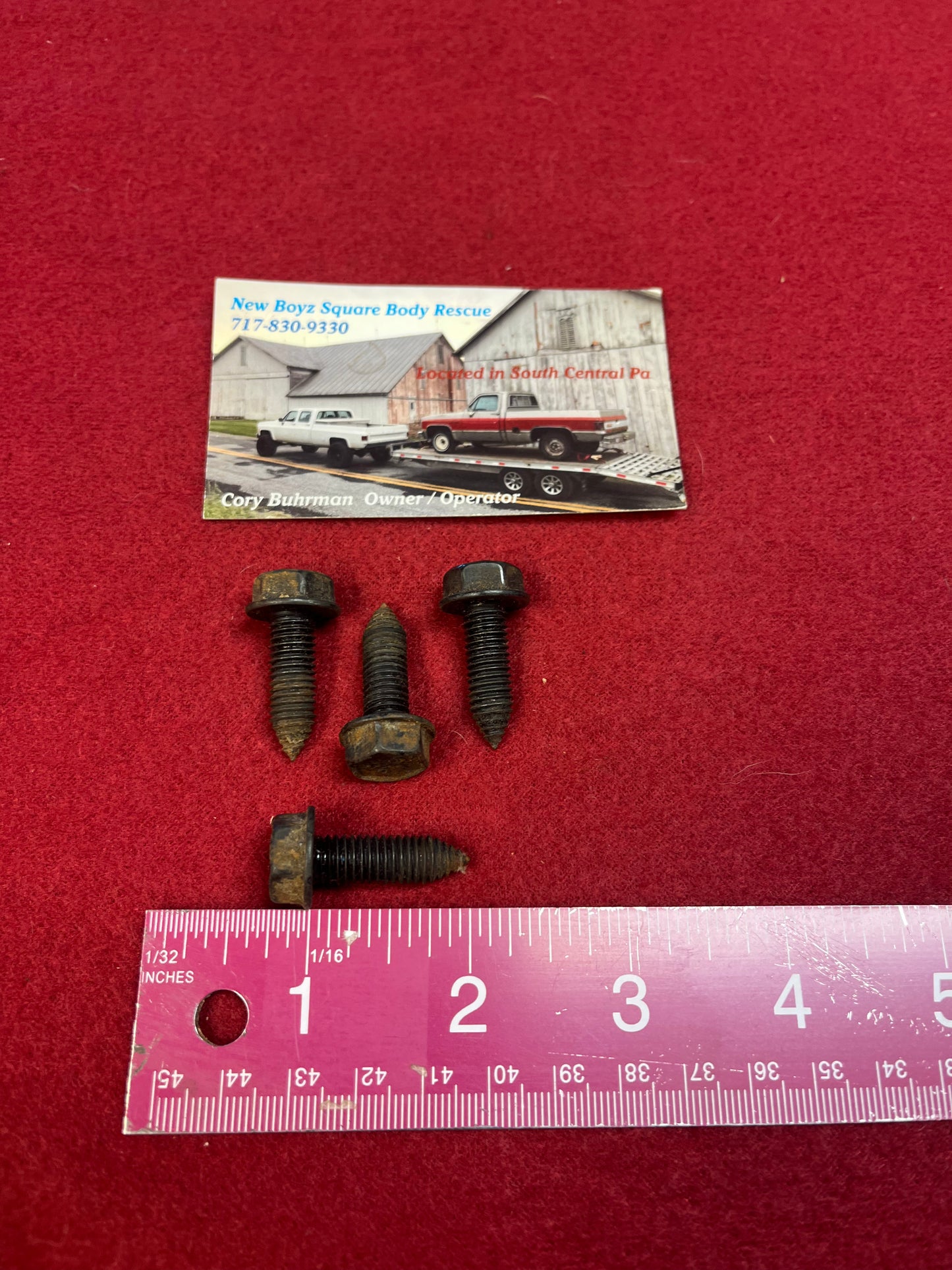 Bolt Set, Seat Back Lock Recliner Bolt Set 1987-1991 (Blazer / Jimmy) Part# 100955393 QTY 4