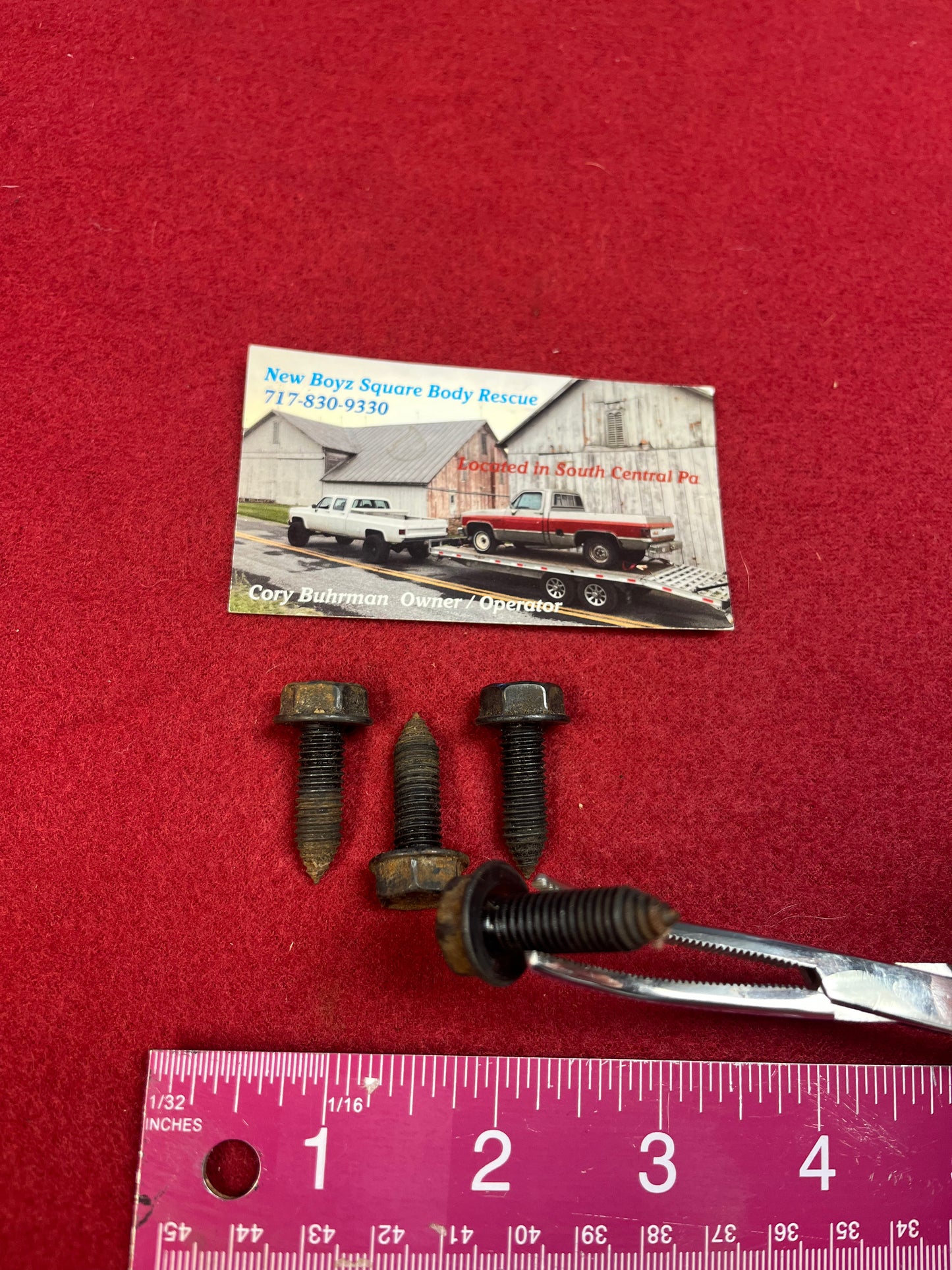 Bolt Set, Seat Back Lock Recliner Bolt Set 1987-1991 (Blazer / Jimmy) Part# 100955393 QTY 4