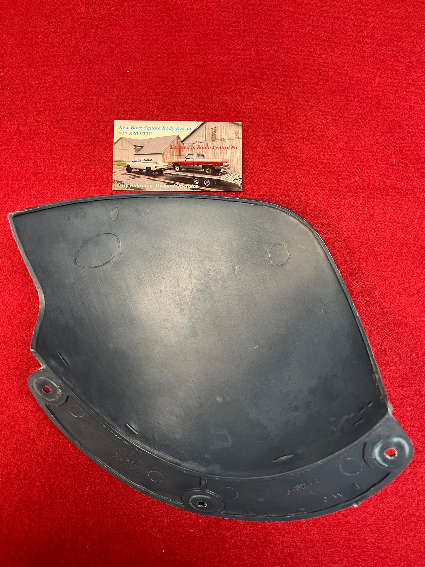 Baffle, Paintable Blue Air Vent Valve Baffle Part# 14036918