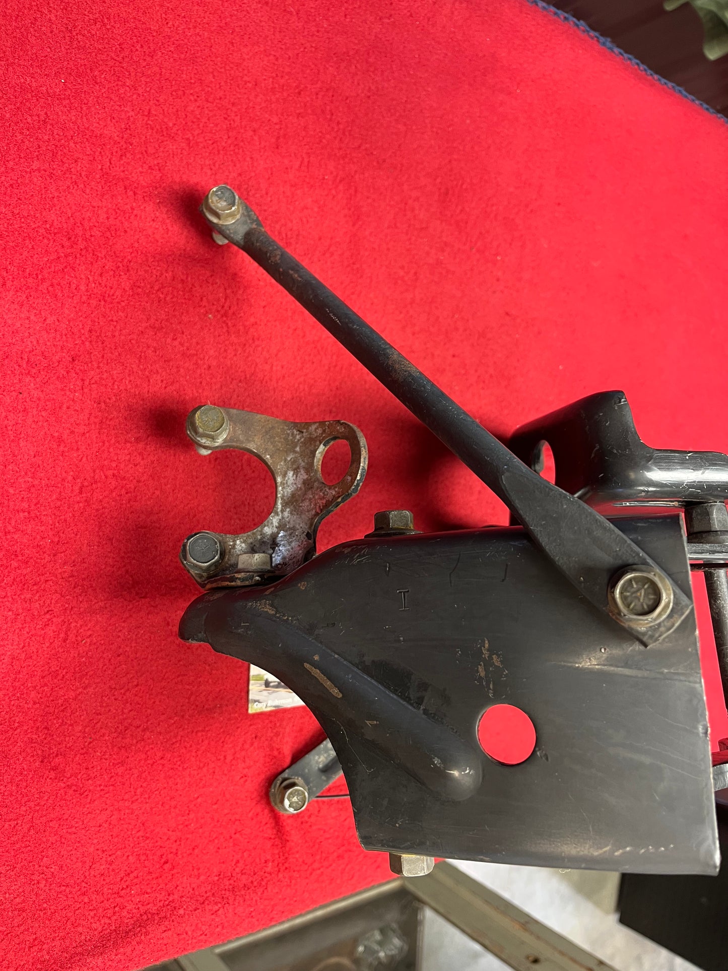 2: Brace, Air Conditioning Compressor Mount Brace Rear R-4 Pancake Style 1981 - 1988 Part# 14047078 ( AC A/C )