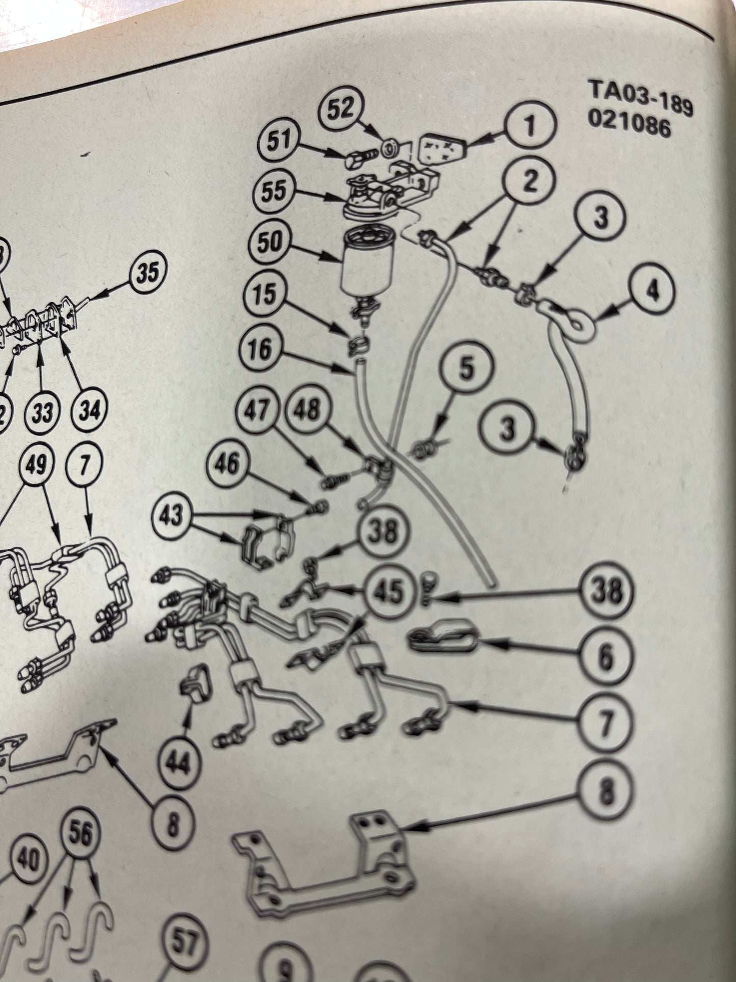 Adapter, Fuel Filter Primary Cover 6.2 1982 Part# 25011438.