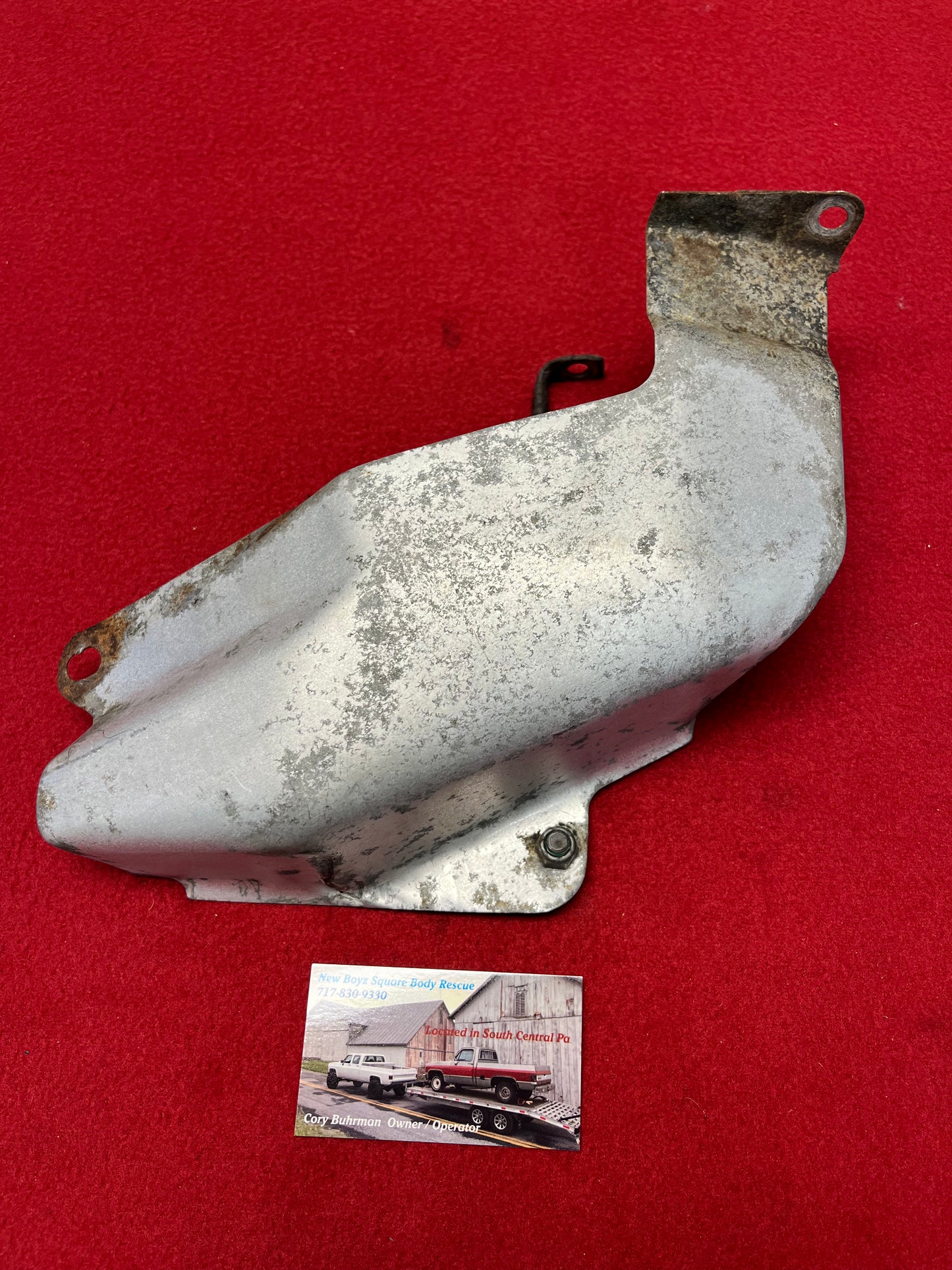 Shield, Selector Valve Shield and Brace Part# 15522392 & 14034546