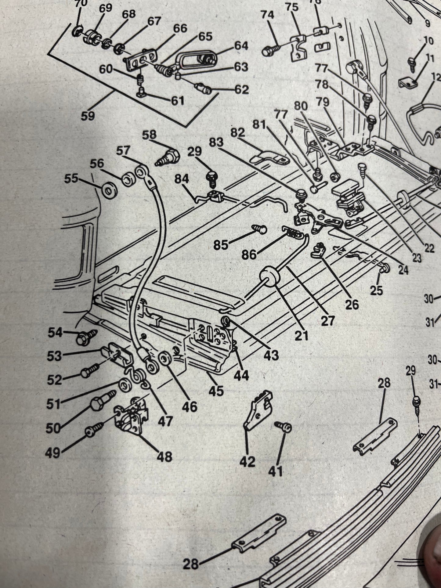 Cap, LH Glass Guide Channel (SMC First Design) Blazer / Jimmy Gate
