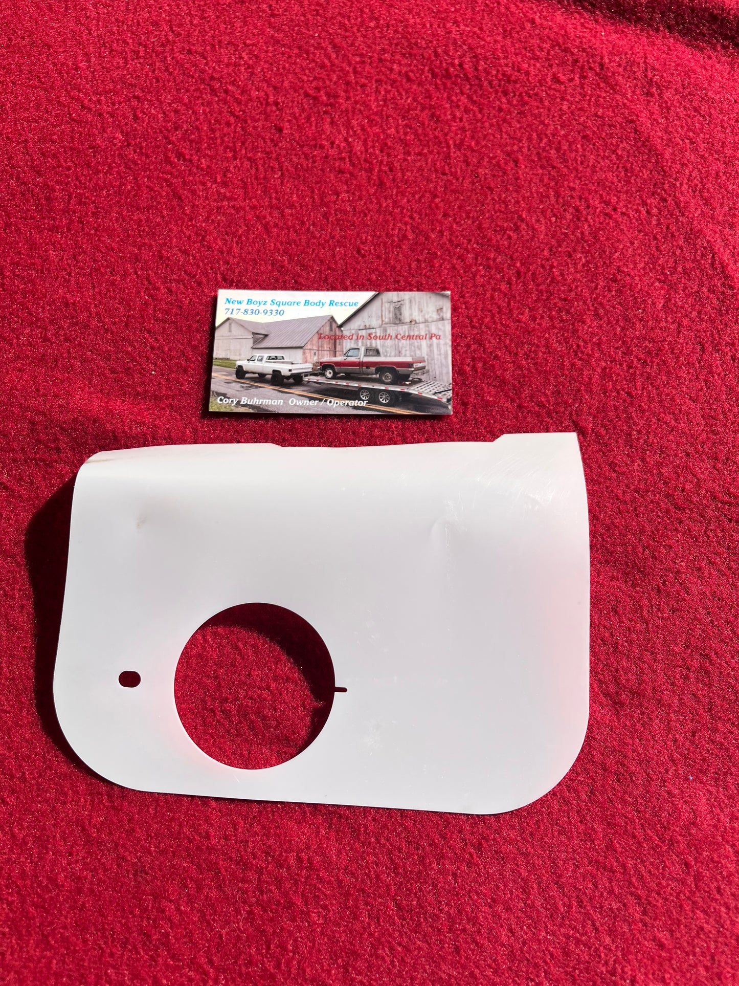 Shield, Washer Bottle Fill Shield 1985-1991