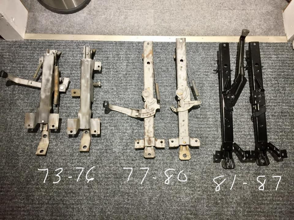 Seat Tracks, 1981 -1991 Regular Cab Bench Seat Tracks