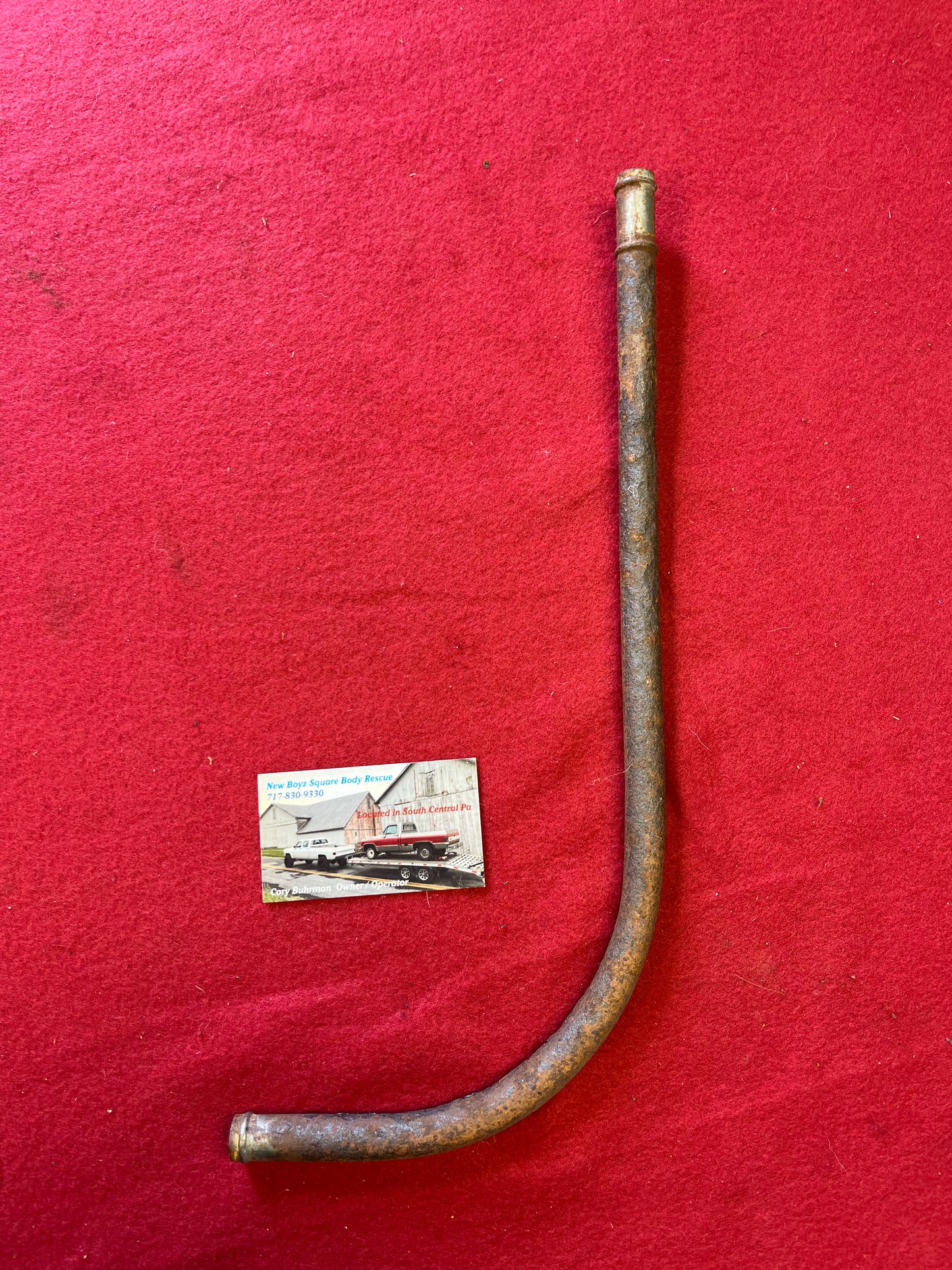 Vent Tube, LH Fuel Filler Vent Tube (16 Gallon Tank 8’ Bed Truck)