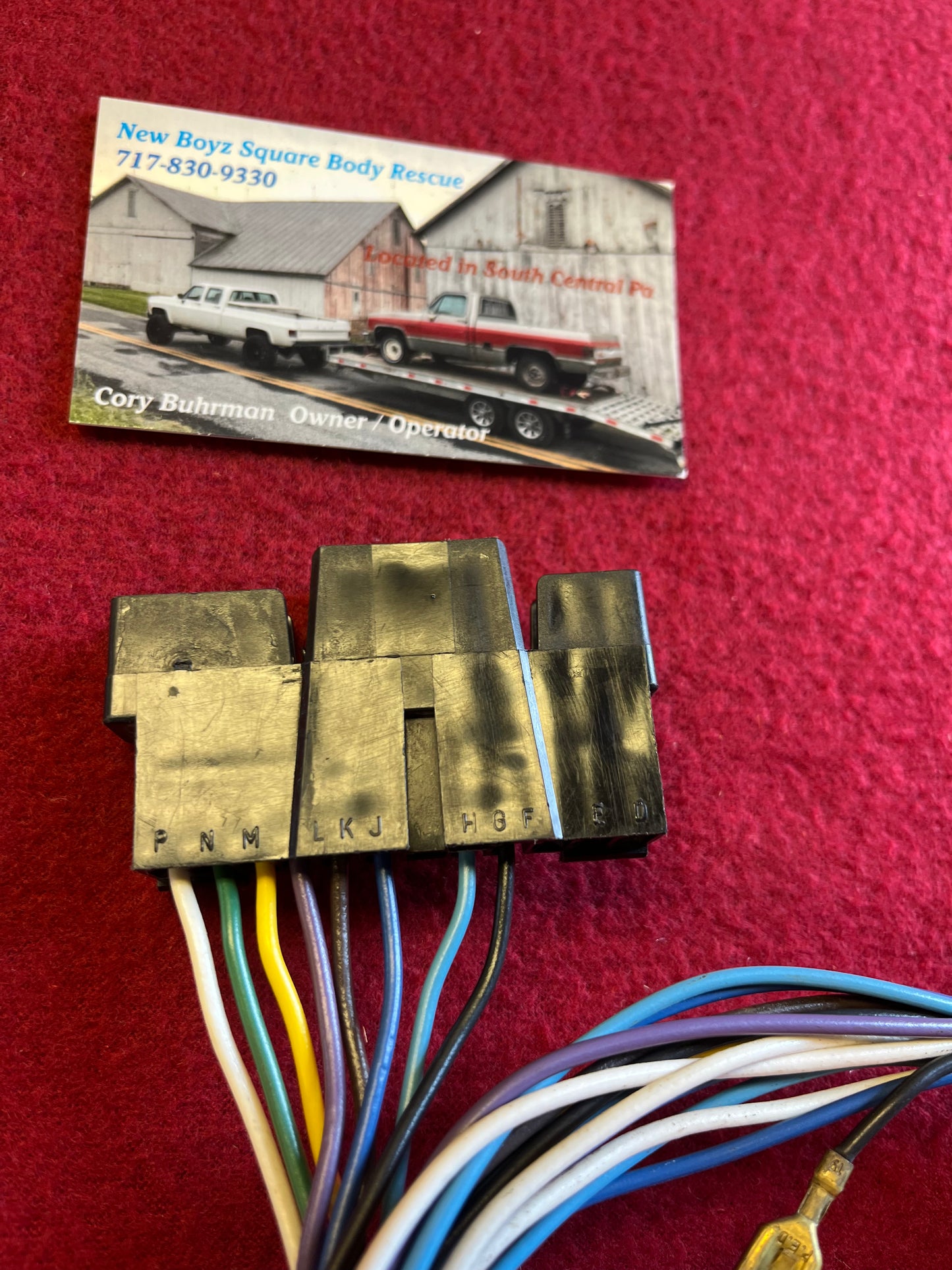 Lead, Multi - Function Switch Connector Cab Side 1977 - 1991 (TurnSignal)