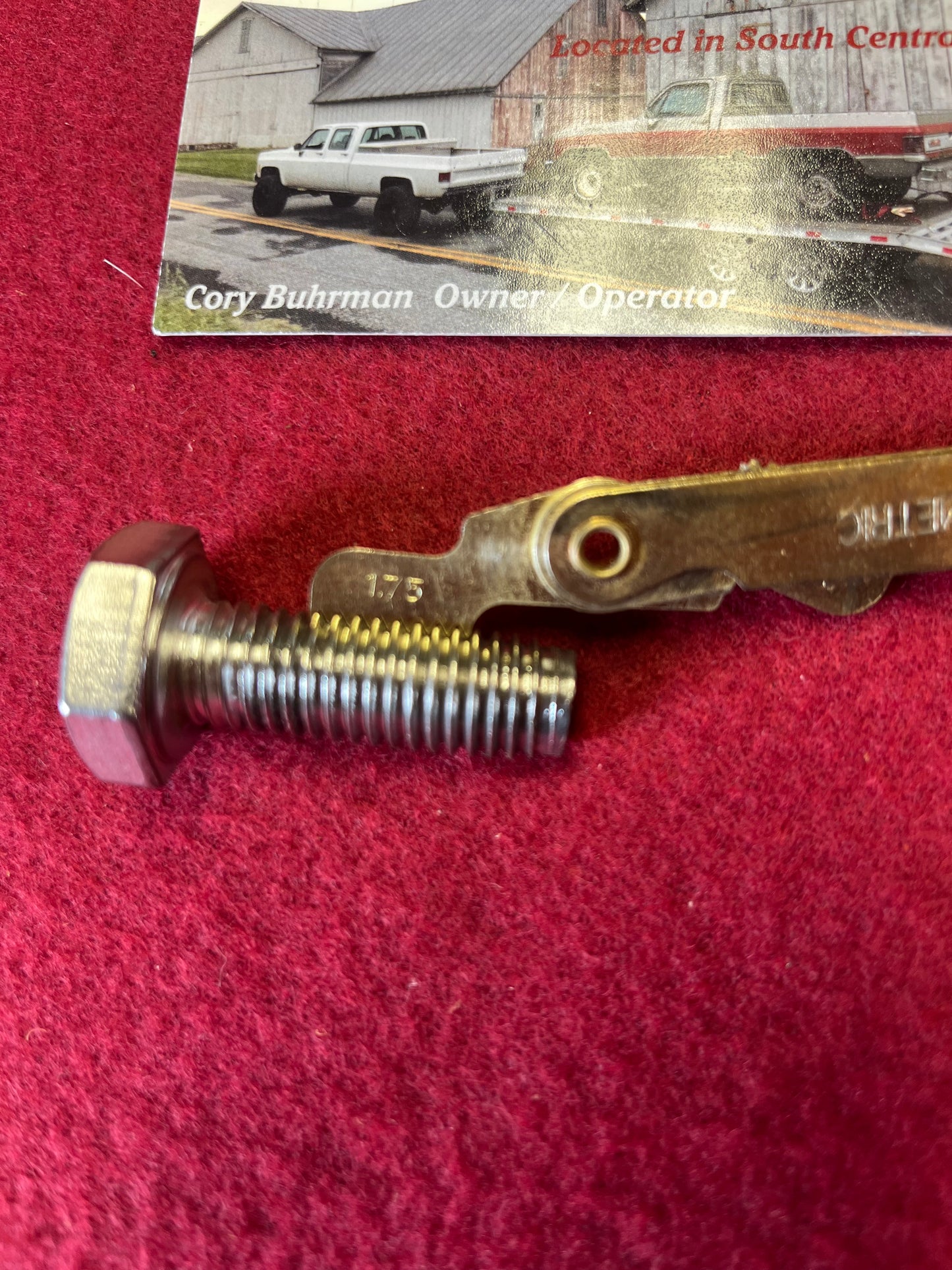 Bolt, Seat Belt Attachment Bolt (Floor Belts)(1.75 Thread Pitch)