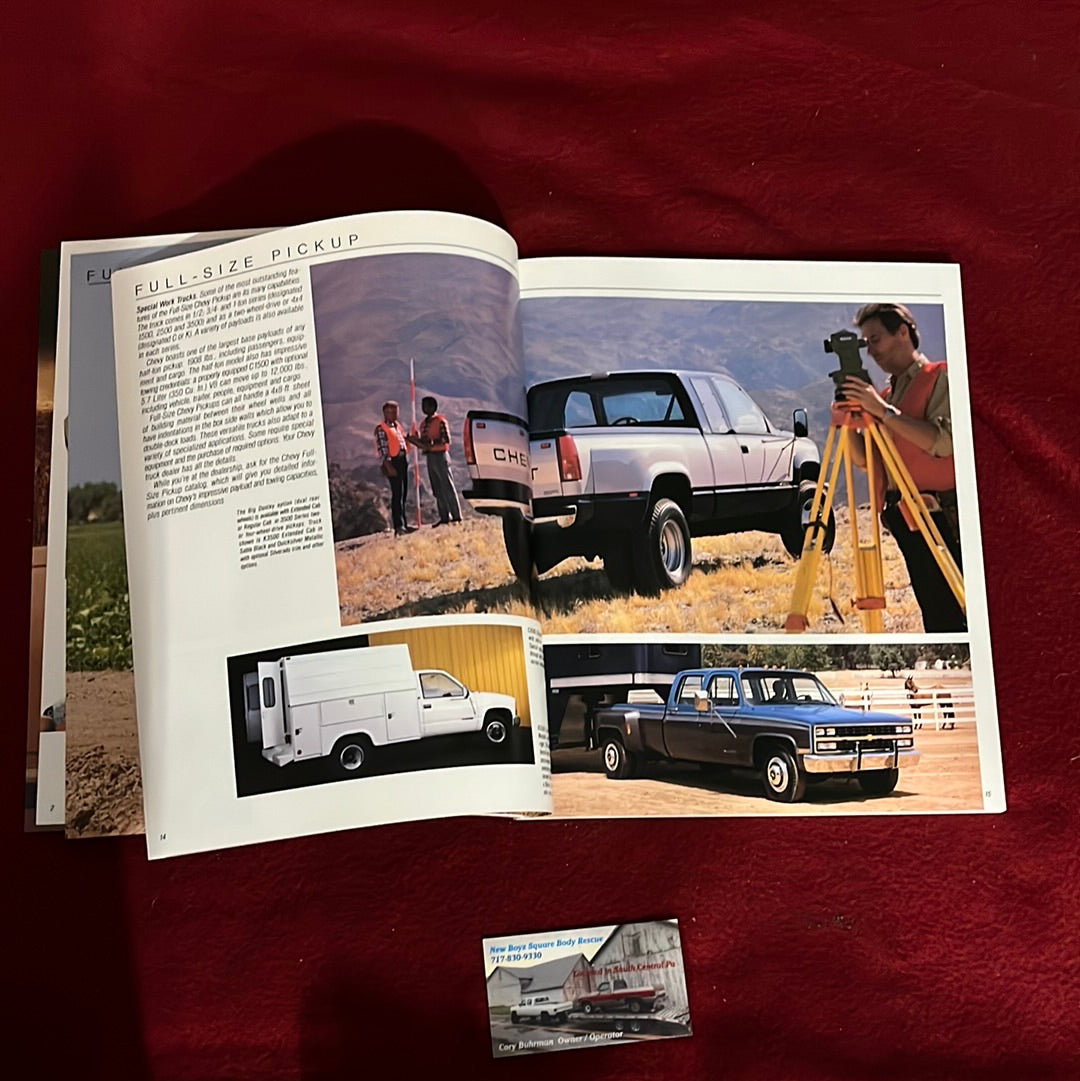 1989 Chevy Truck Dealership Brochure