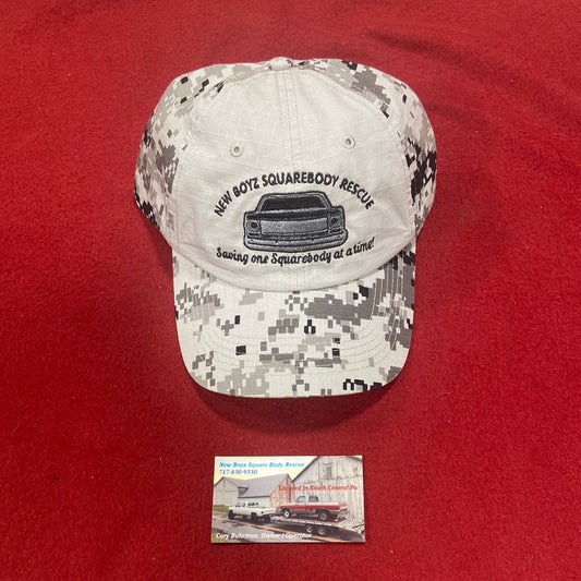 Digital Grey Camouflage Cap