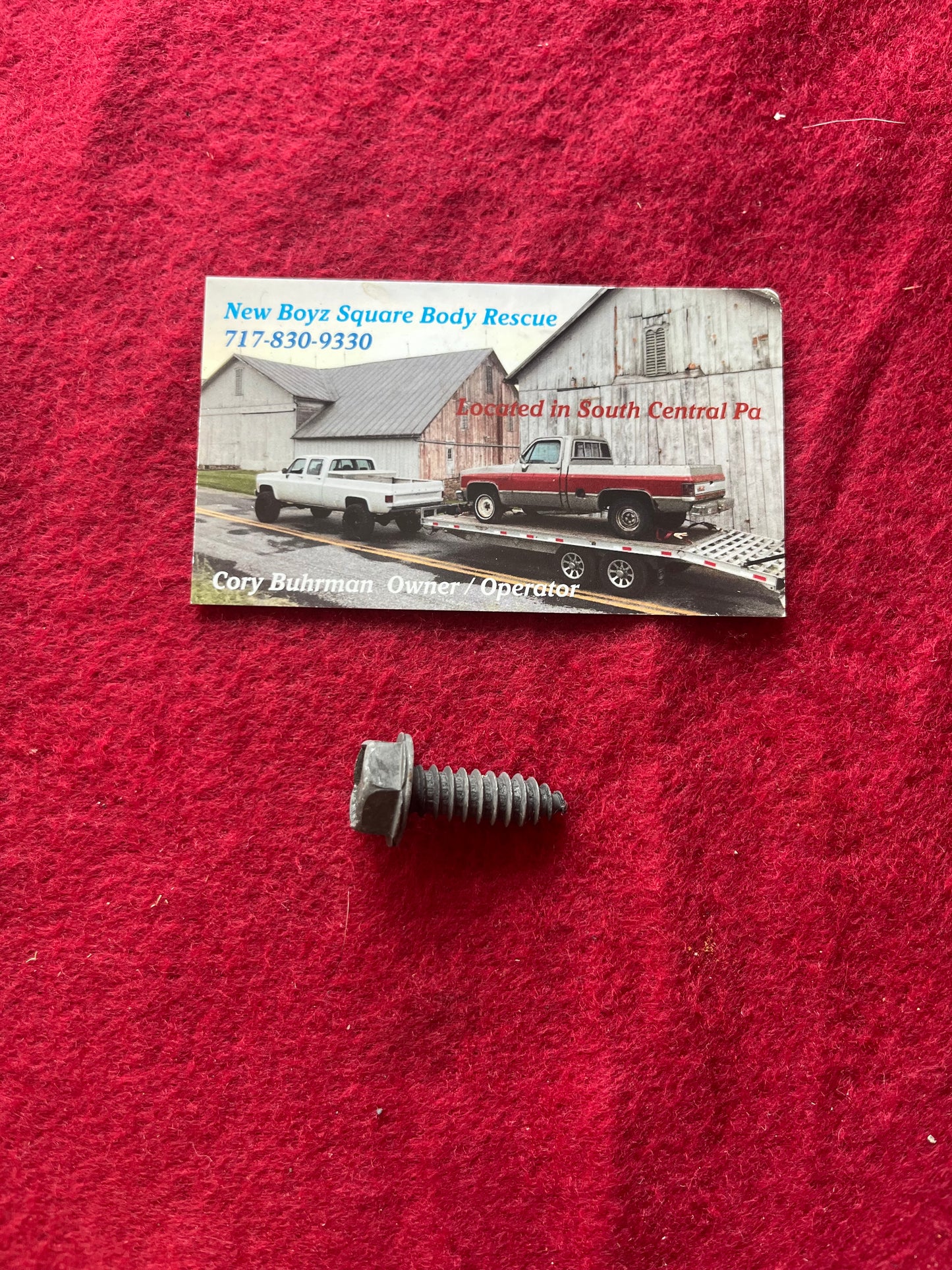 Screw, Dually Fender Attachment Bracket Screw