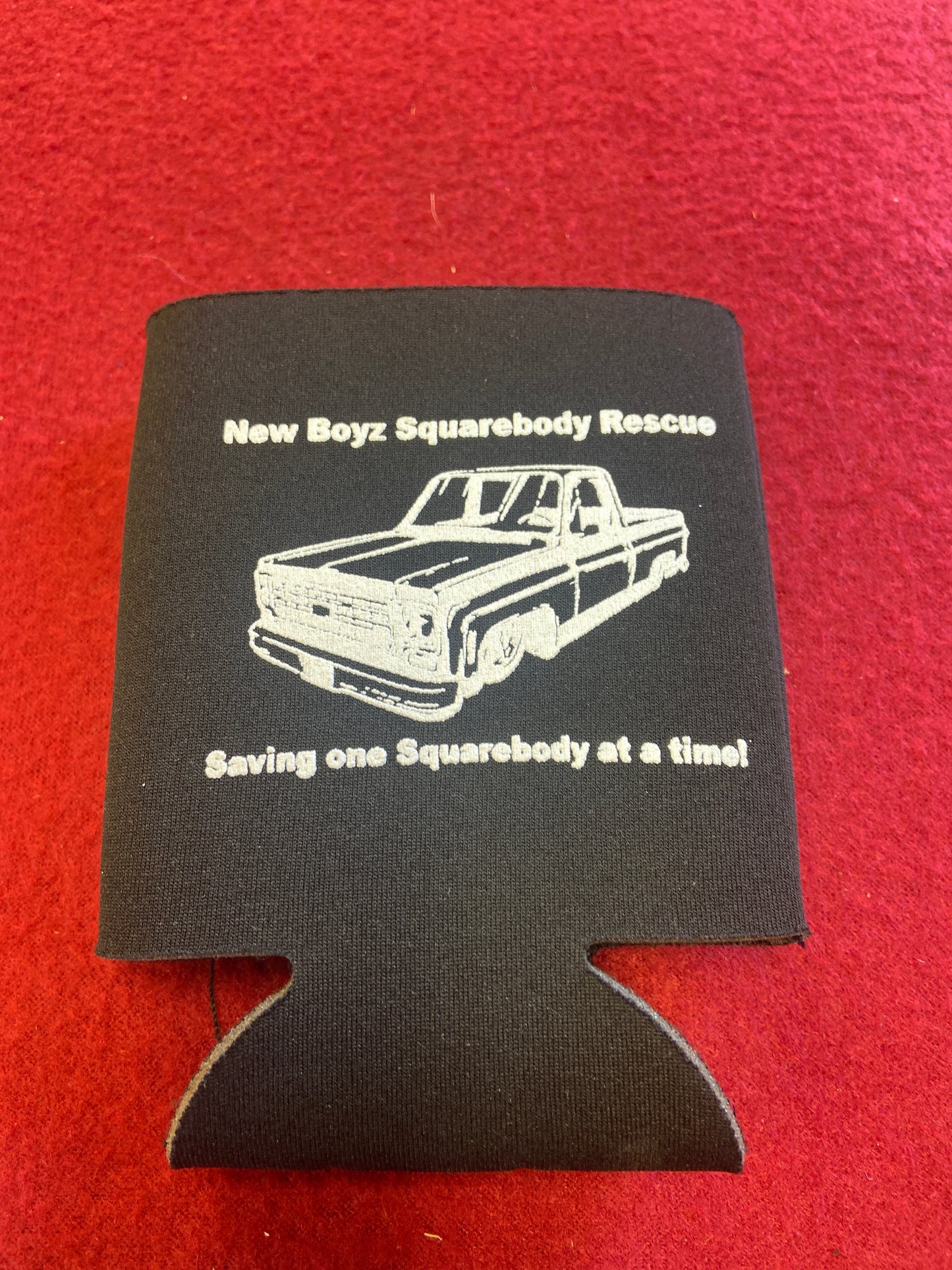 Koozie Black with white logo