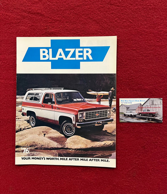 Brochure, 1976 Chevy Blazer Dealership Brochure