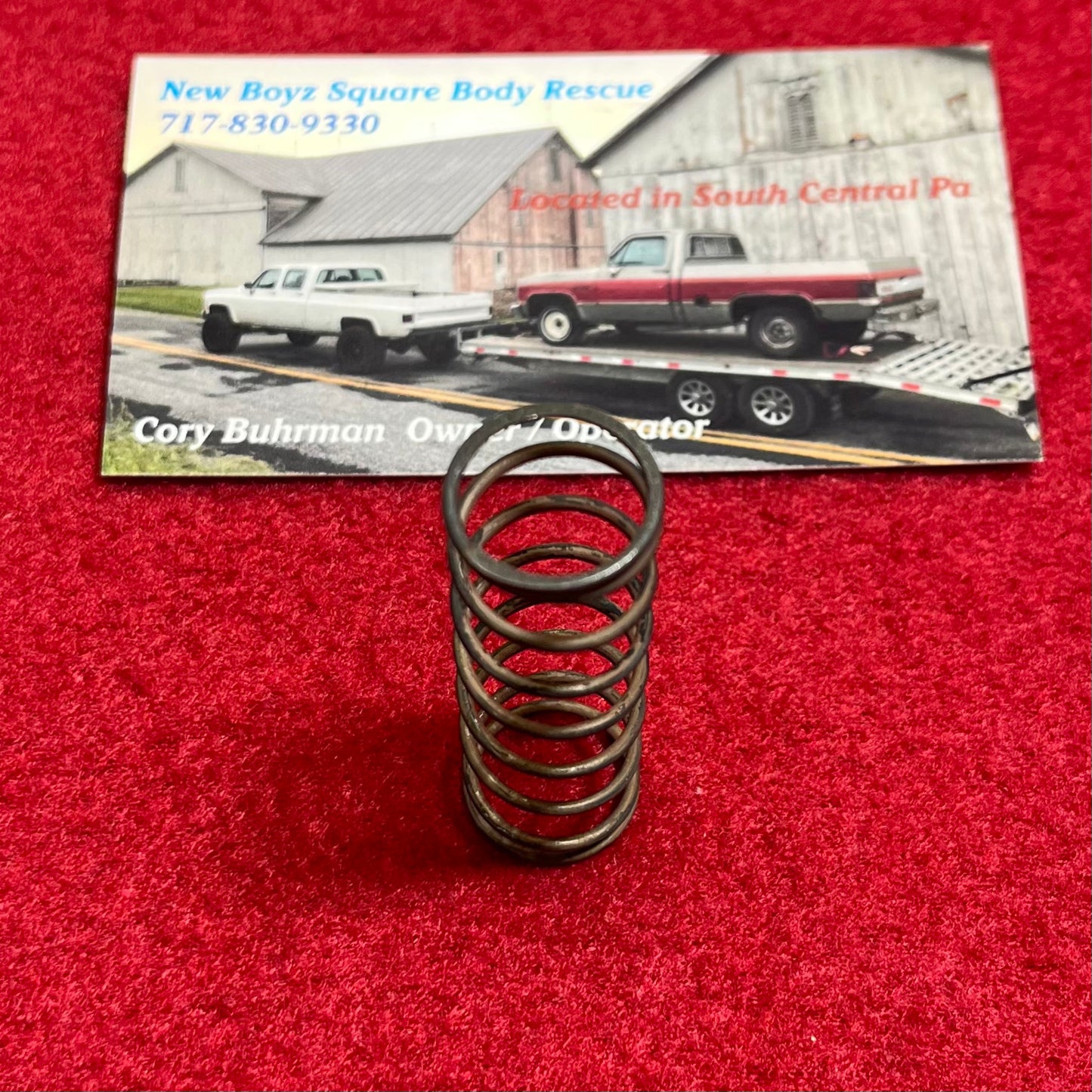 Spring, Power Steering Pump Flow Control Valve Spring Part# 5688037