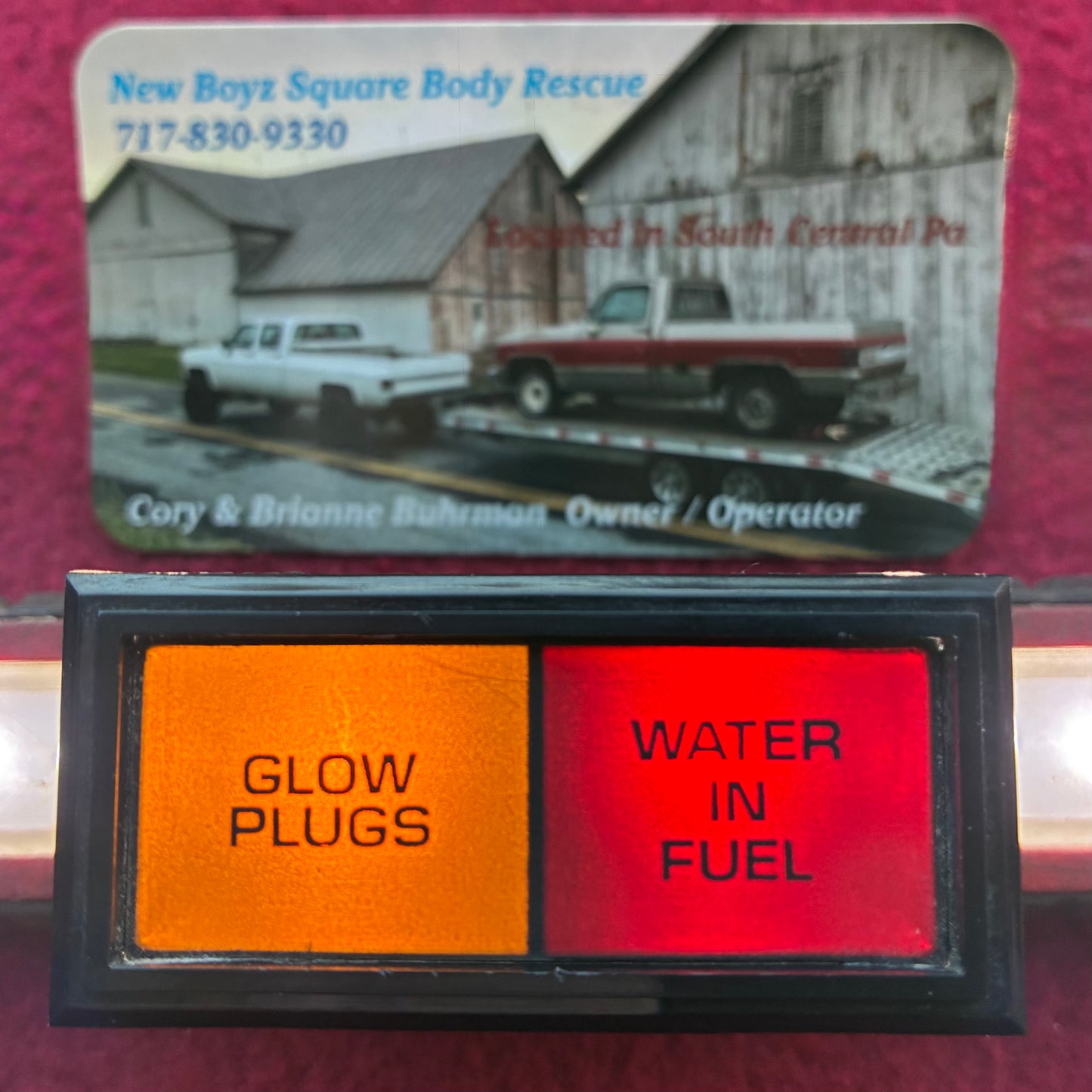 Insert, Warning Light Cluster Bezel Insert Diesel