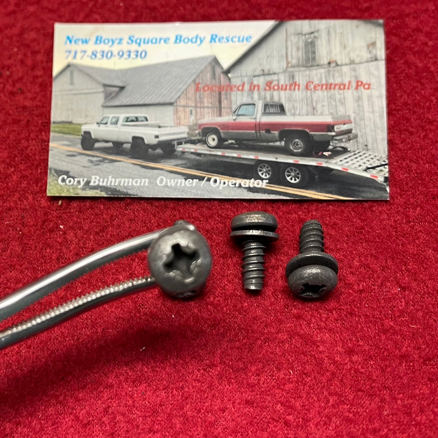 Screw Set, Folding Seat Cover Screw Set 1977 - 1980