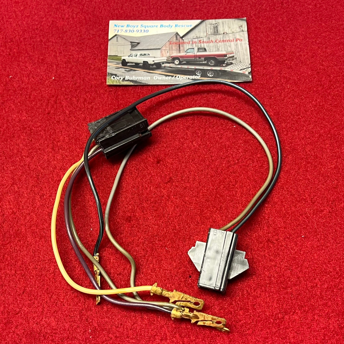 Lead, Windshield Wiper Motor 1985 - 1988 (Pigtail)