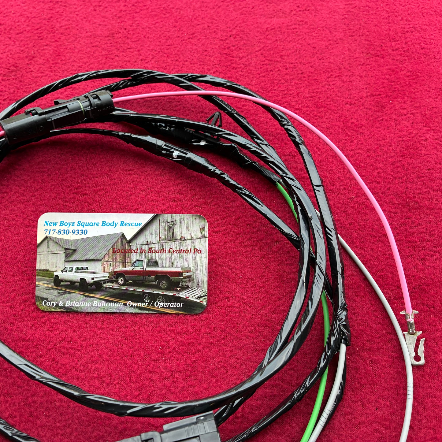 1: Harness, Dual Tank Selector Valve Harness Regular Cab Chassis Side 1979 - 1980 Single Post New Manufactured 1st Design Weather Pack Connector & Direct Bulkhead