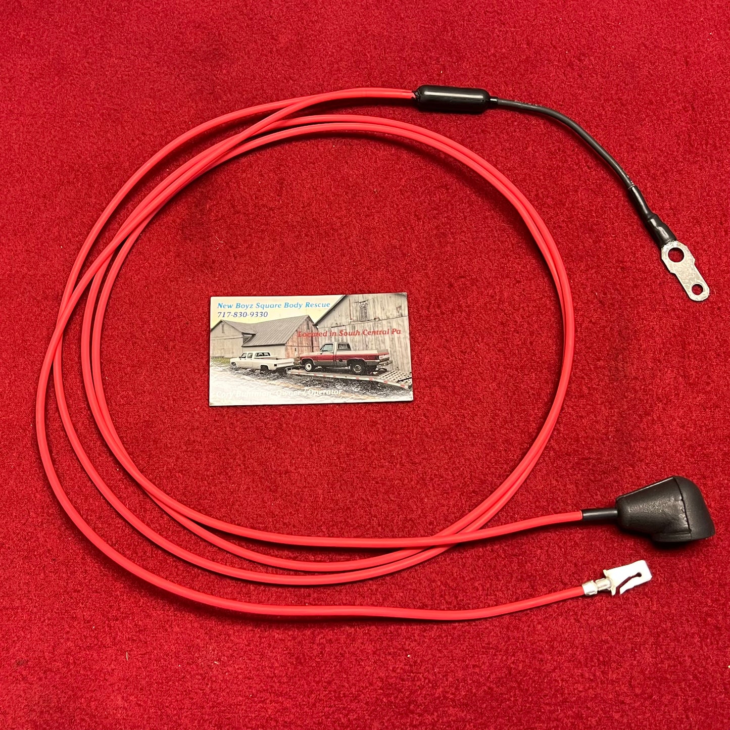 Lead M, Charging System Harness Lead Alternator Stud- Bulk Head - Junction Block Lead (Dual Pin Fusible Link) (Dual Wire) (New Manufactured)