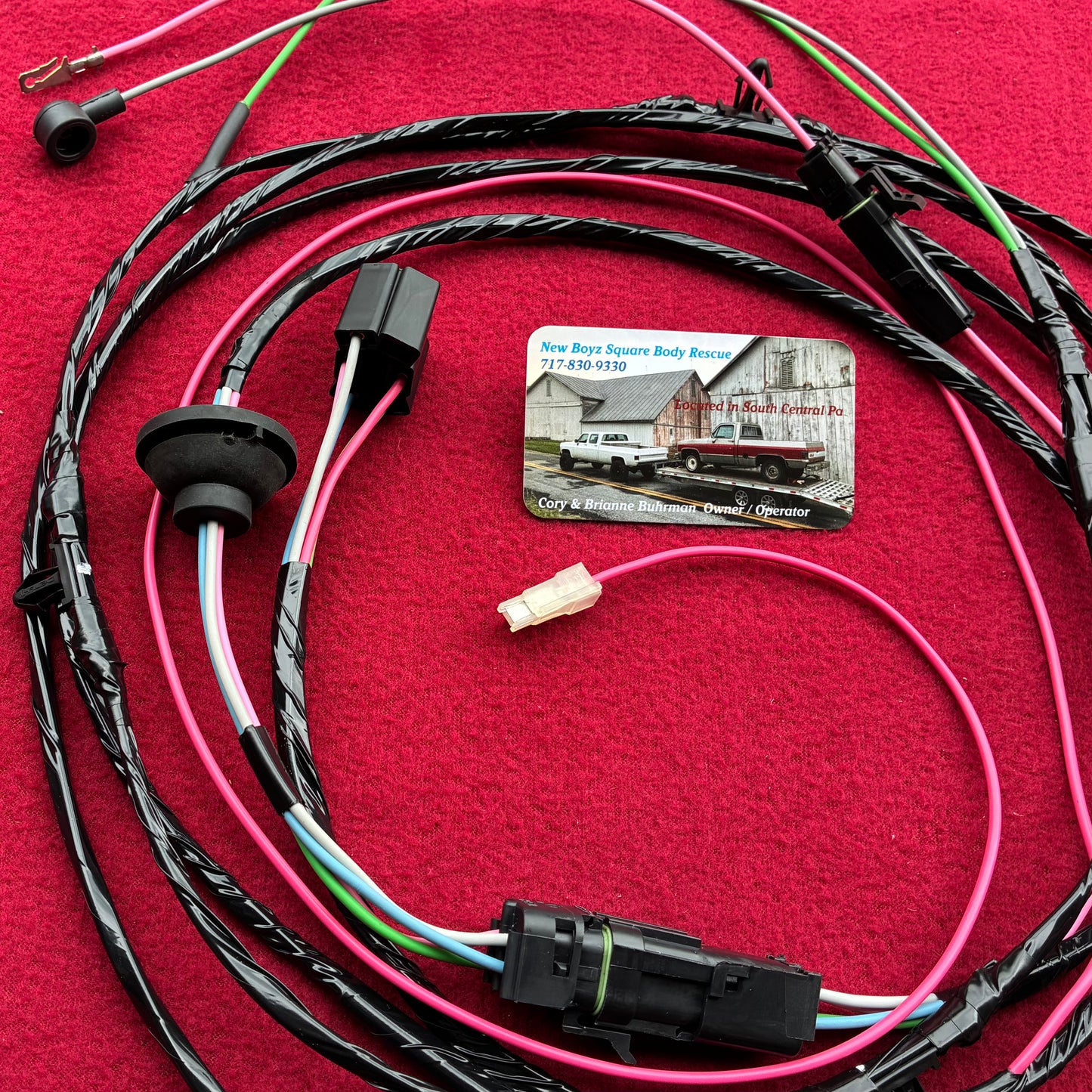 1: Harness, Dual Tank Harness Regular Cab 1979 - 1980 Single Post New Manufactured 1st Design Weather Pack Connector & Direct Bulkhead