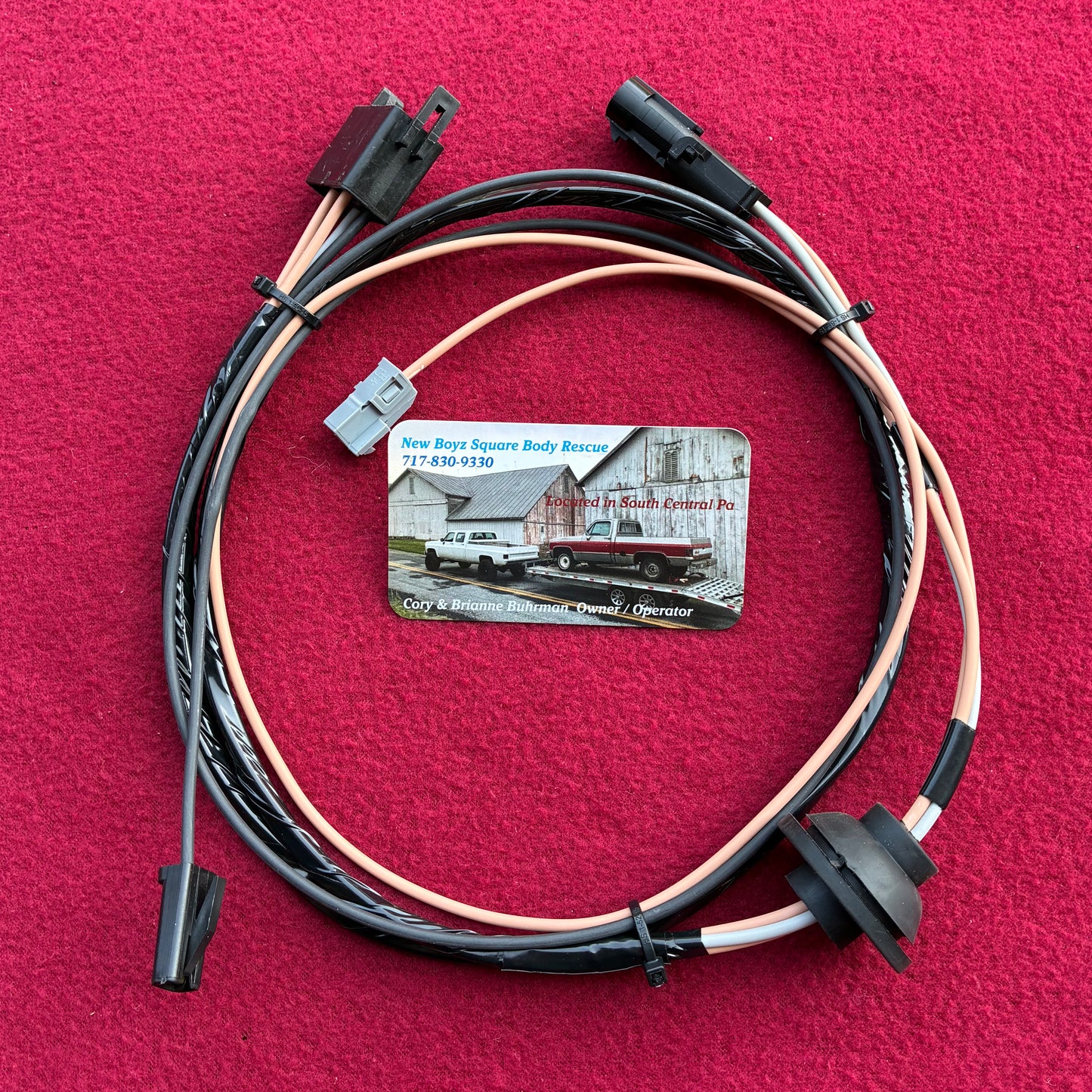 4: Harness, Dual Tank Switch Side Harness  (Cab Side) 1987 - 1991 Replica Manufactured
