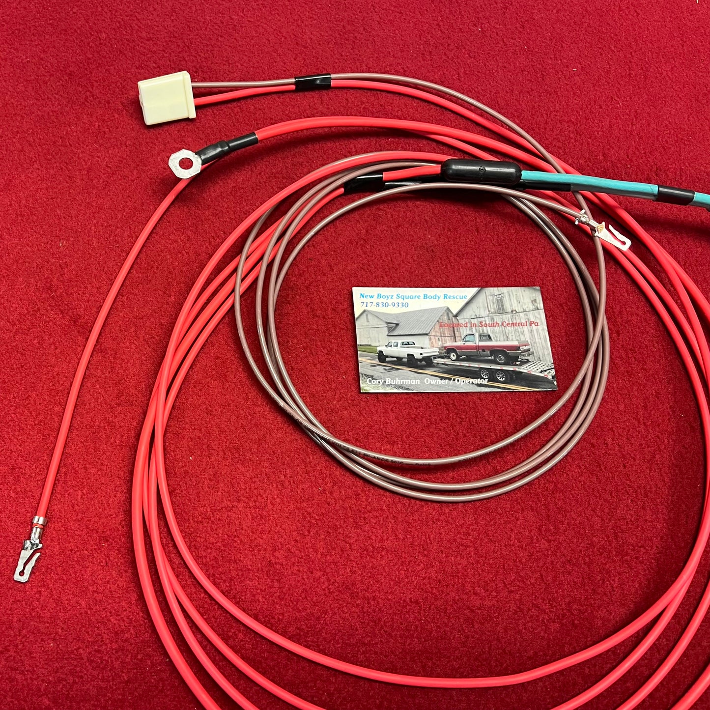 Lead M, Charging - Starter System Harness Lead Alternator Plug - Bulkhead - Junction Block - Starter (New Manufactured) (Long Run 1981 - 1986)