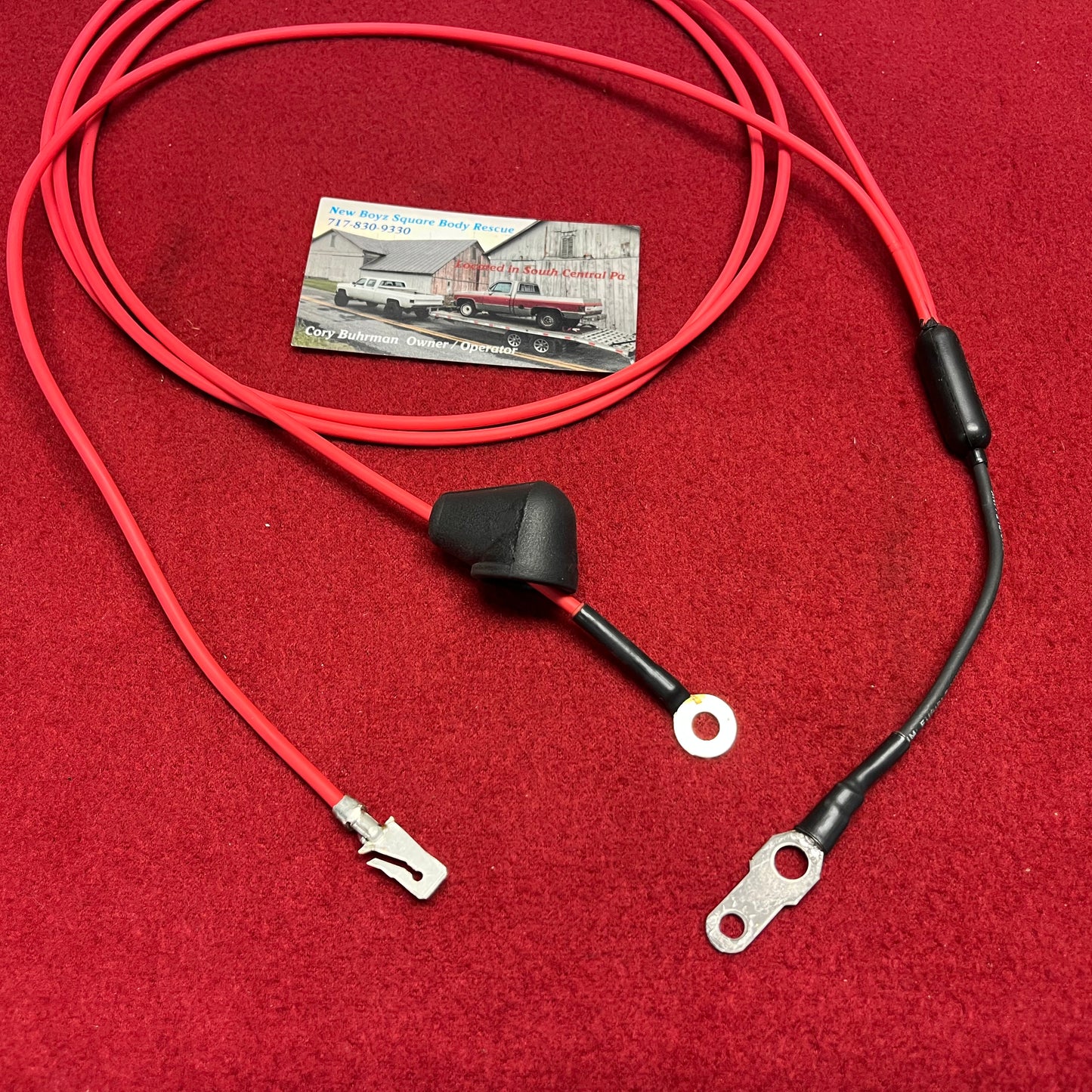 Lead M, Charging System Harness Lead Alternator Stud- Bulk Head - Junction Block Lead (Dual Pin Fusible Link) (Dual Wire) (New Manufactured)