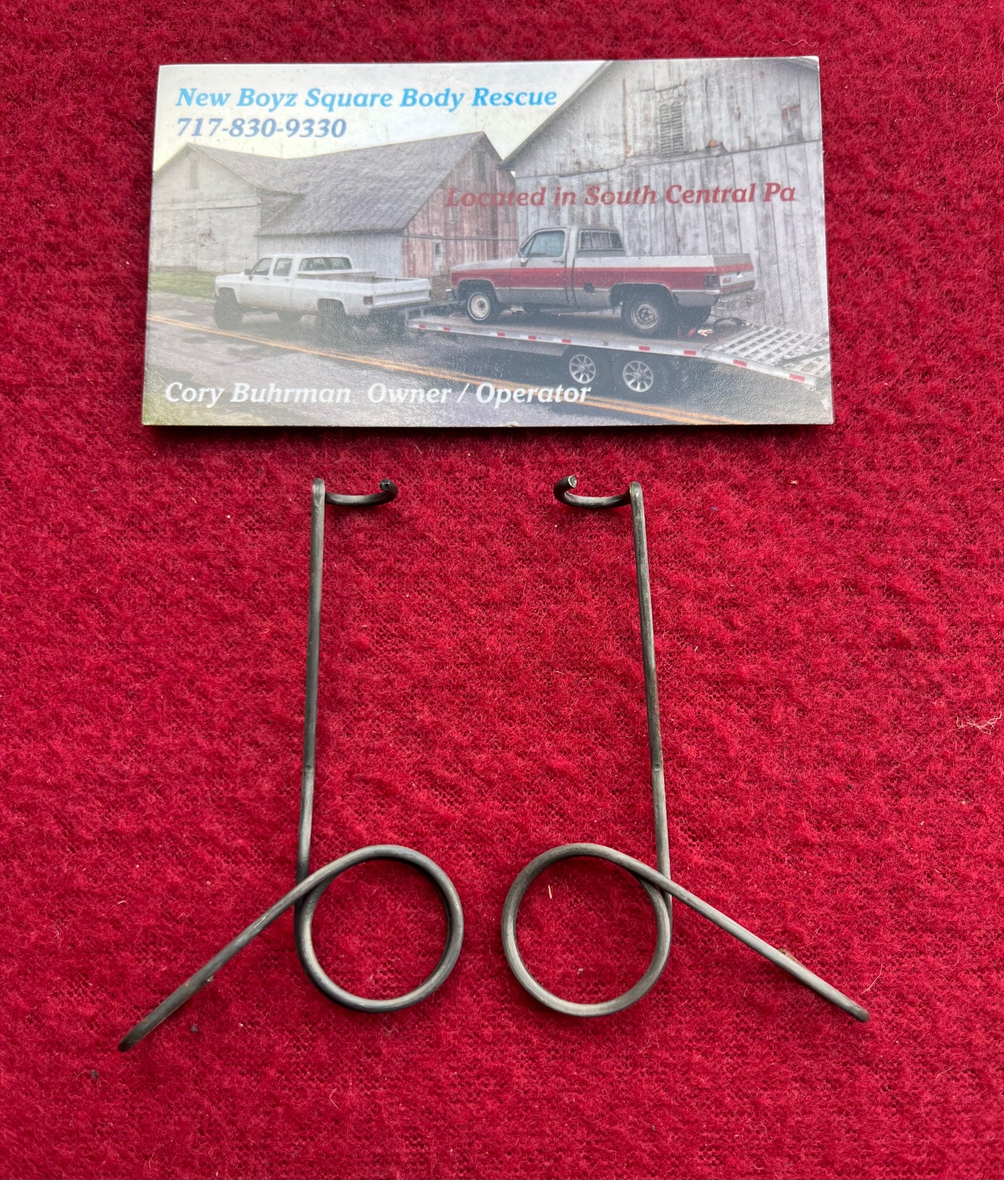 Spring, Cable Support Spring Set LH & RH 1981-1991 Part# 14021315 & 14021316