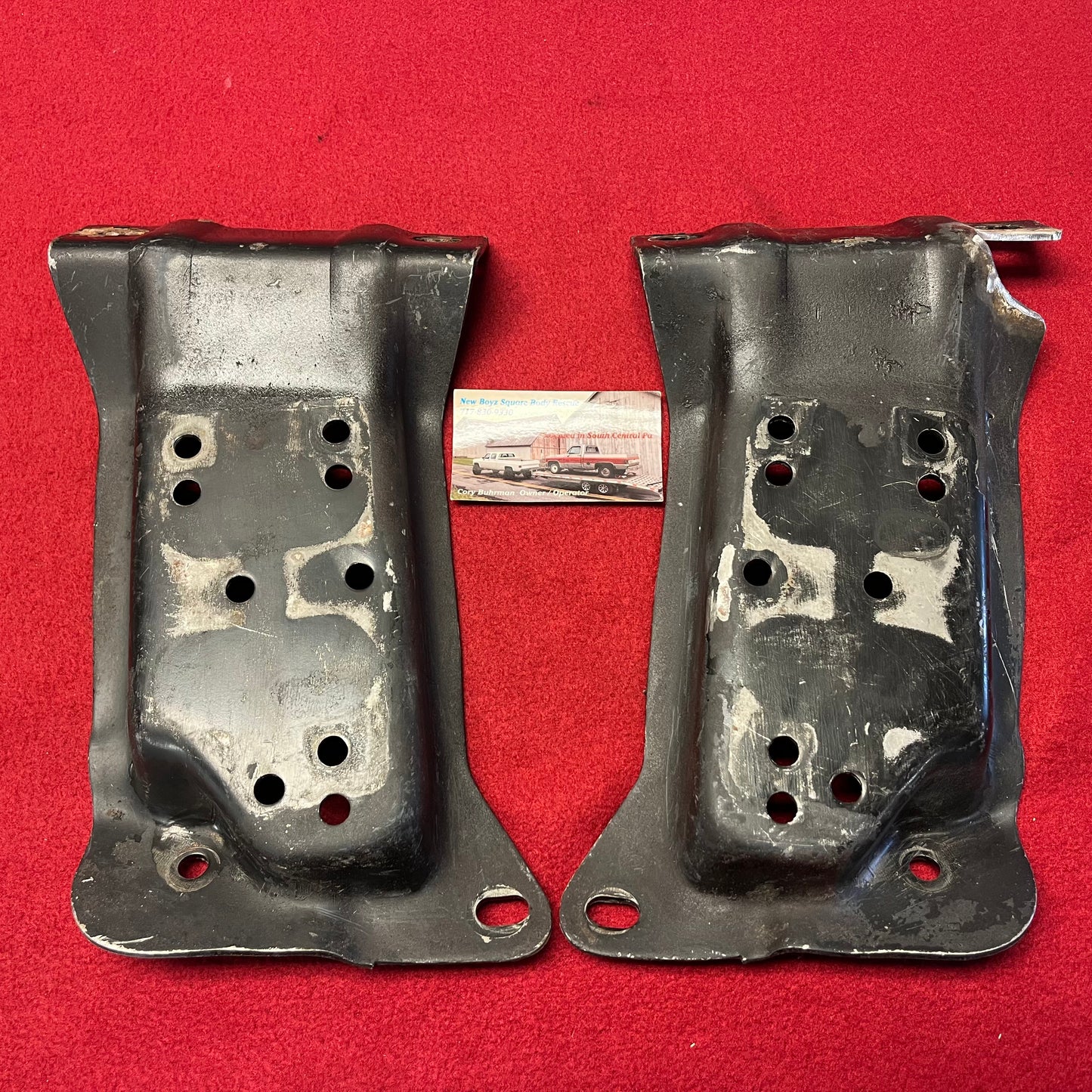 Brackets, C10 Engine Frame Side Perches / Brackets Part# 6271361 & 6271362