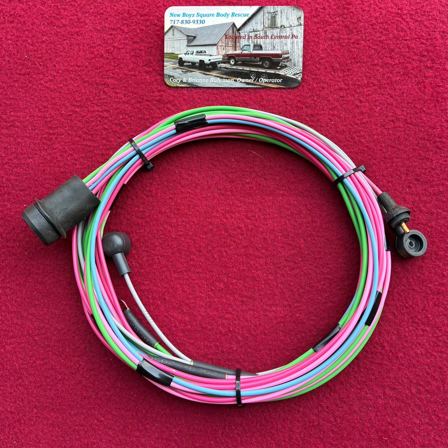 1: Harness, Dual Tank Selector Valve Harness Regular Cab Chassis Side 1976 - 1980 Single Post New Manufactured 1st Design