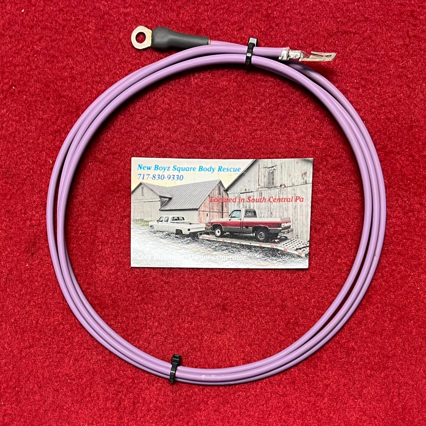 Lead M, Starter Solenoid Lead Violet Bulkhead - Starter Solenoid 60” (New Manufactured)