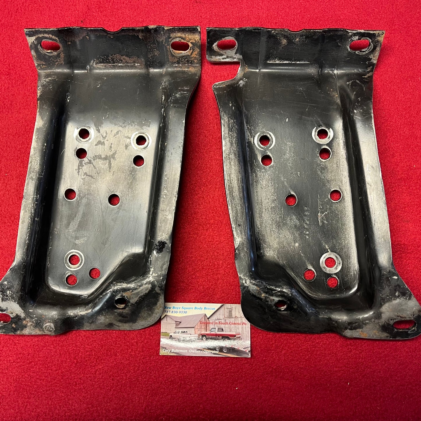 Brackets, C10 Engine Frame Side Perches / Brackets Part# 6271361 & 6271362