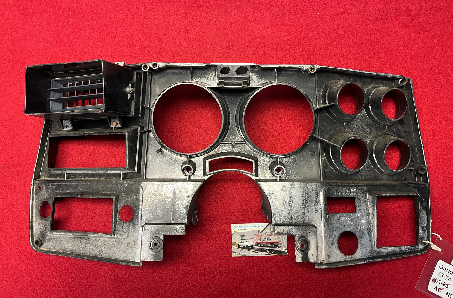 Bezel, Gauge Bezel 1981 - 1983 With A/C With Indicator Light Diesel (Instrument Bezel) Part# 14023006