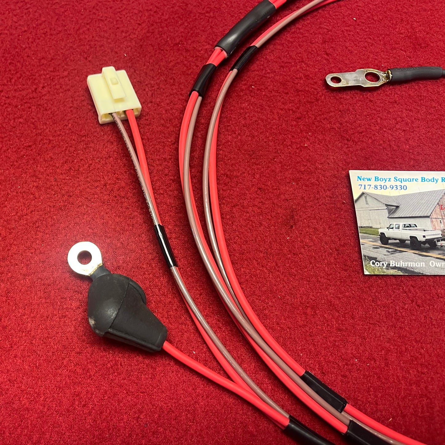 Lead M, Charging System Harness Lead Alternator Plug - Alternator Post - Bulkhead - Junction Block (New Manufactured) (Short Run 1976 - 1978))