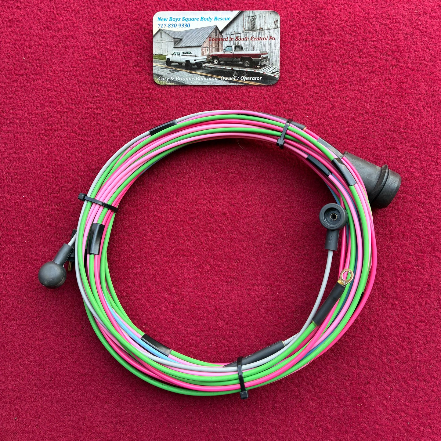 1: Harness, Dual Tank Selector Valve Harness Regular Cab Chassis Side 1976 - 1980 Single Post New Manufactured 1st Design