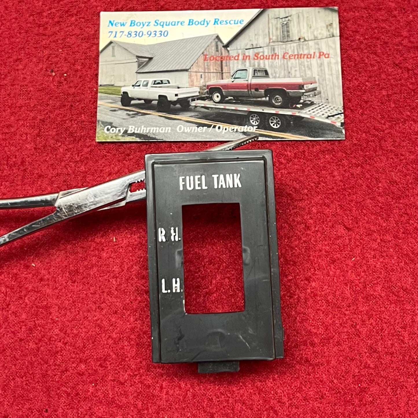 1: Bezel, Single Switch Dash Bezel (Early Design) Vertical Switch Part# 331632