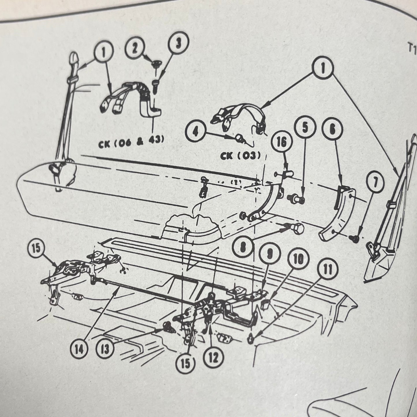 Screw Set, Folding Seat Cover Screw Set 1977 - 1980