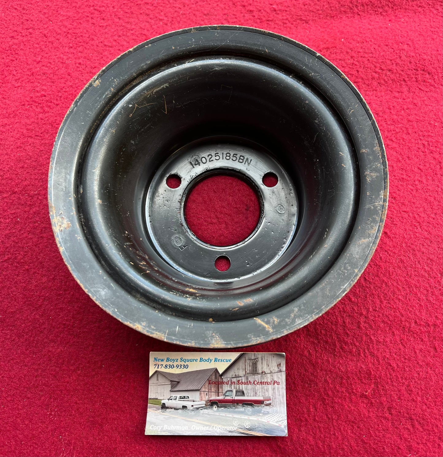 BBC Pulley, 3 Groove Crank Pulley Part# 14025185 Big Block Chevy