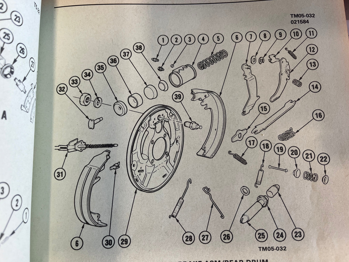 Plate, Left Rear Brake Flange Plate (Backing Plate) Corporate 10 Bolt 8.5 Ring Gear Part#14055279