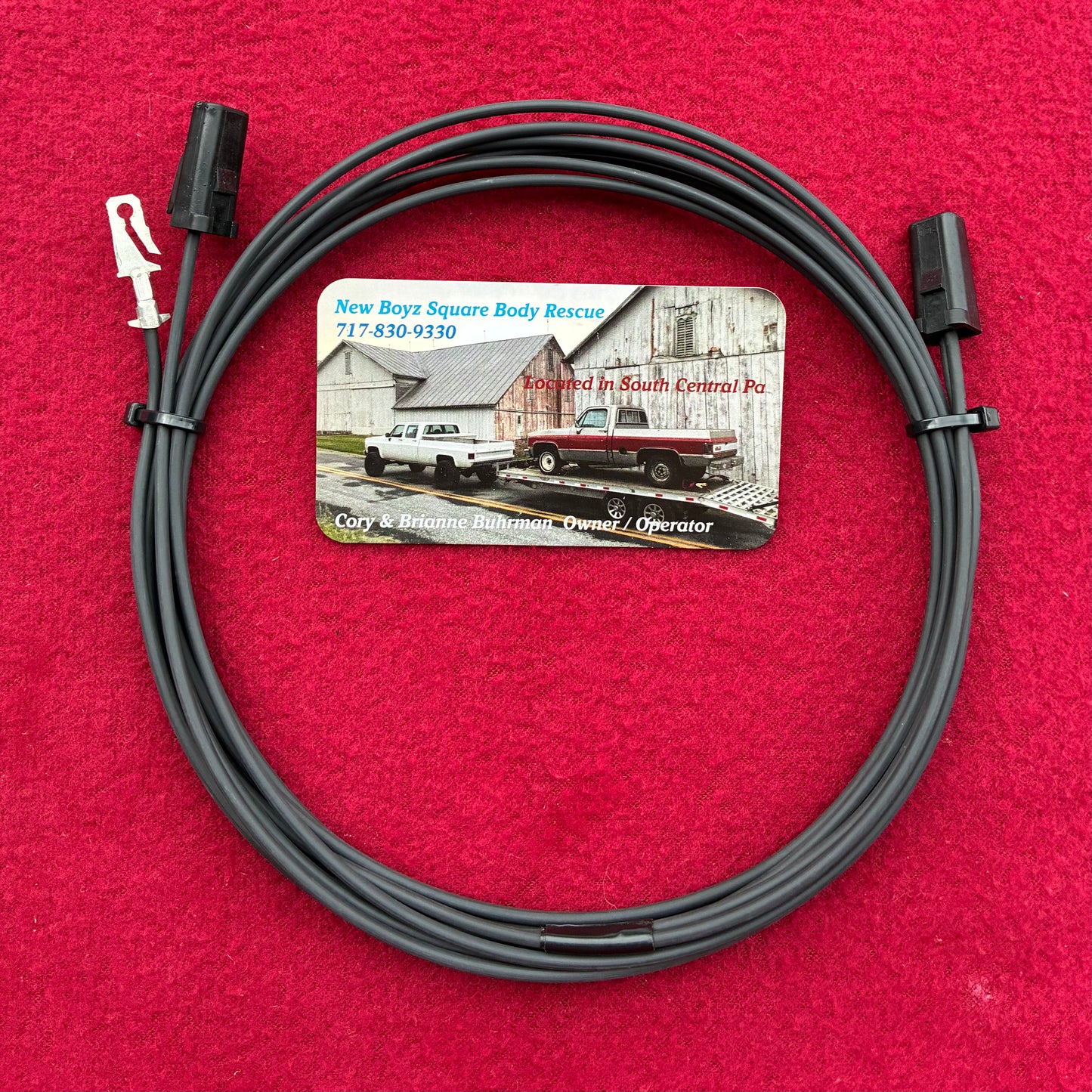 Lead M, Horn Power Lead 1983 - 1991 Black 16 Gauge