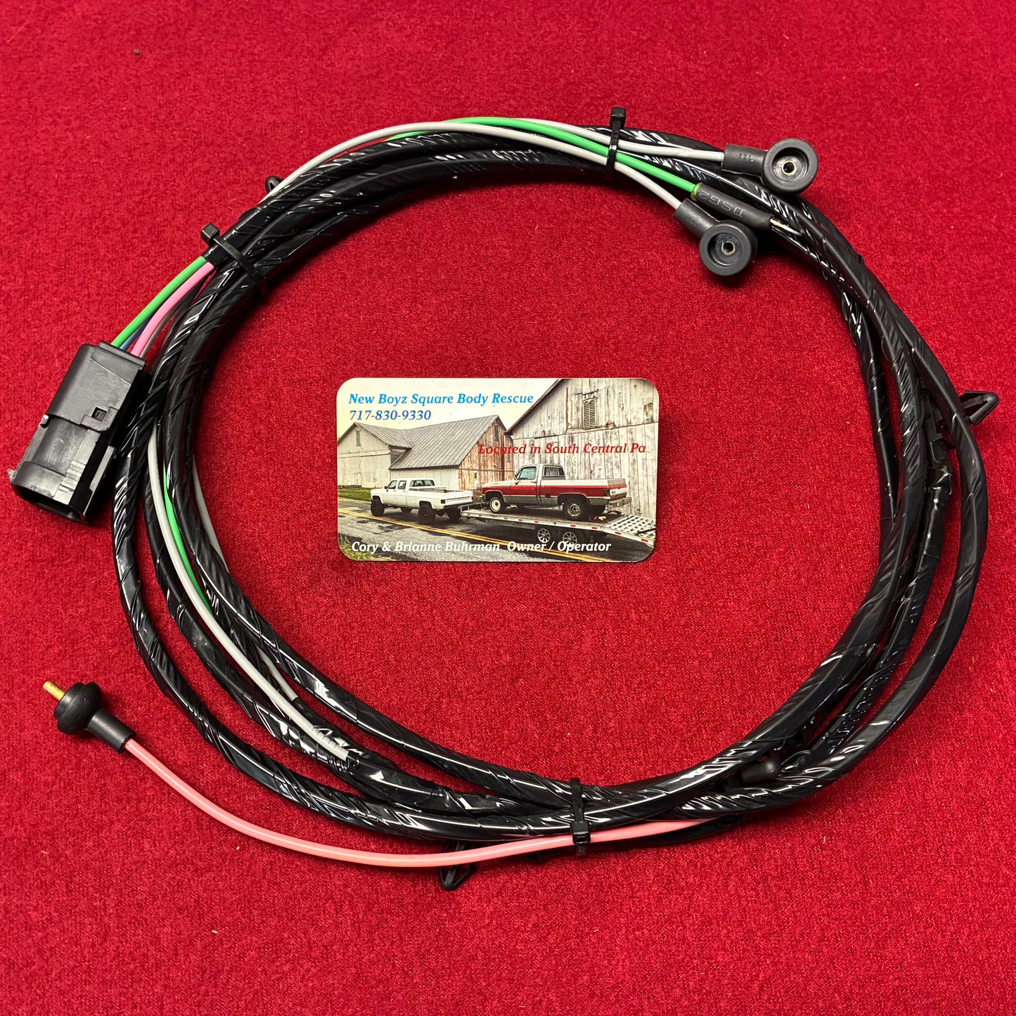 1: Harness, Dual Tank Selector Valve Harness Regular Cab Chassis Side 1979 - 1980 Single Post New Manufactured 1st Design Weather Pack Connector &  OE Fuel Sending Connector