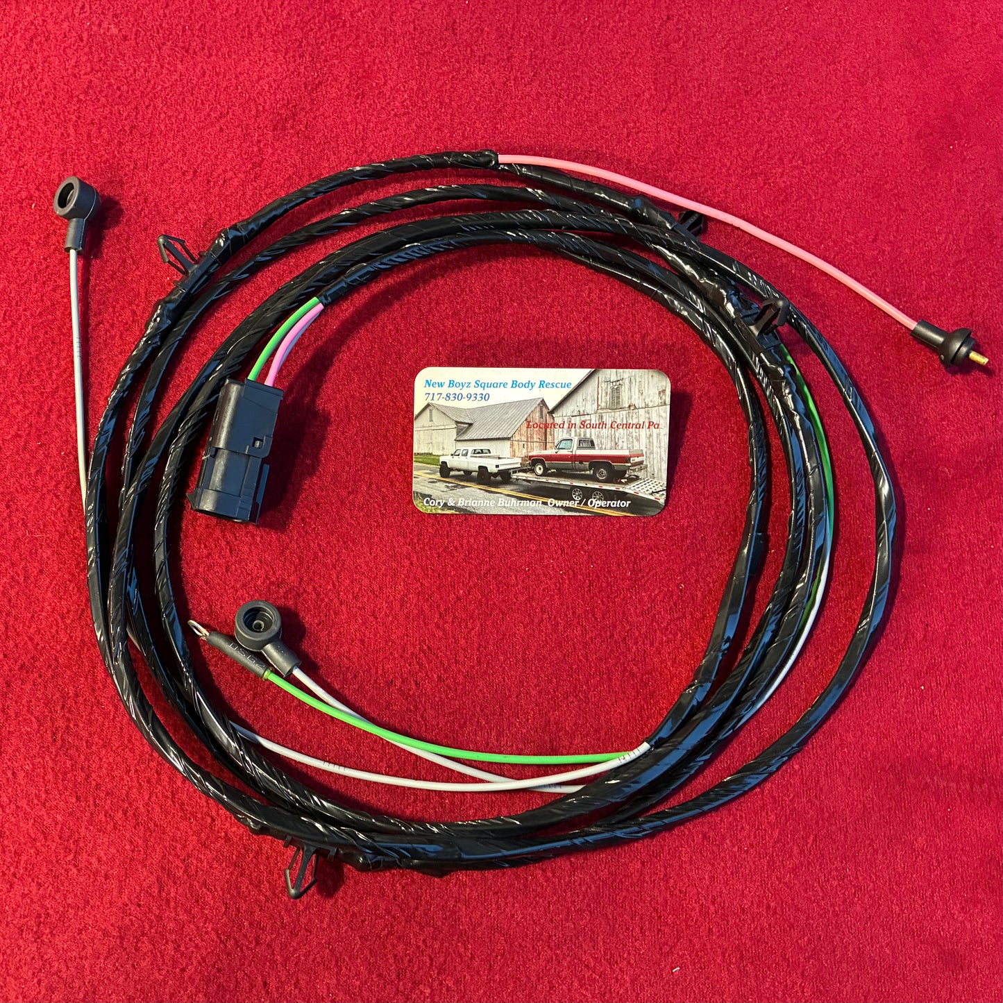 1: Harness, Dual Tank Selector Valve Harness Regular Cab Chassis Side 1979 - 1980 Single Post New Manufactured 1st Design Weather Pack Connector &  OE Fuel Sending Connector